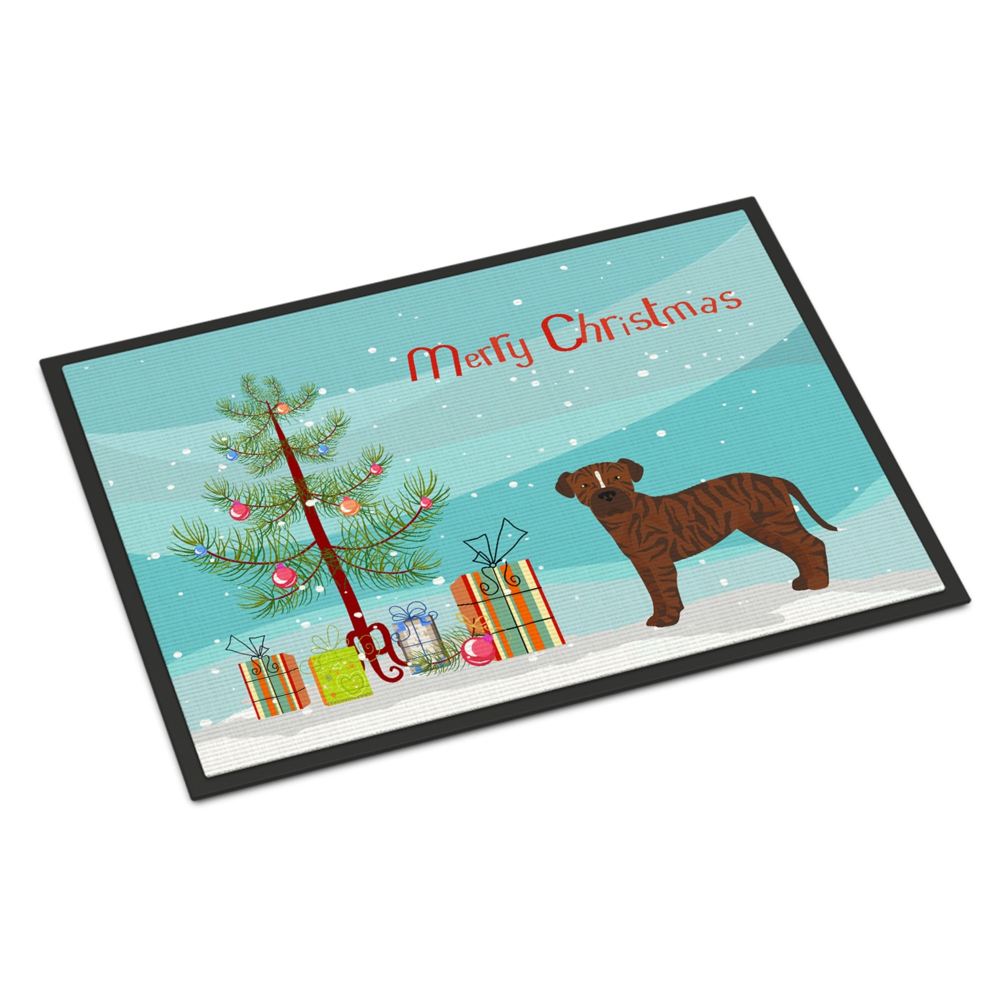 Bullboxer Christmas Tree Indoor Or Outdoor Mat 24X36