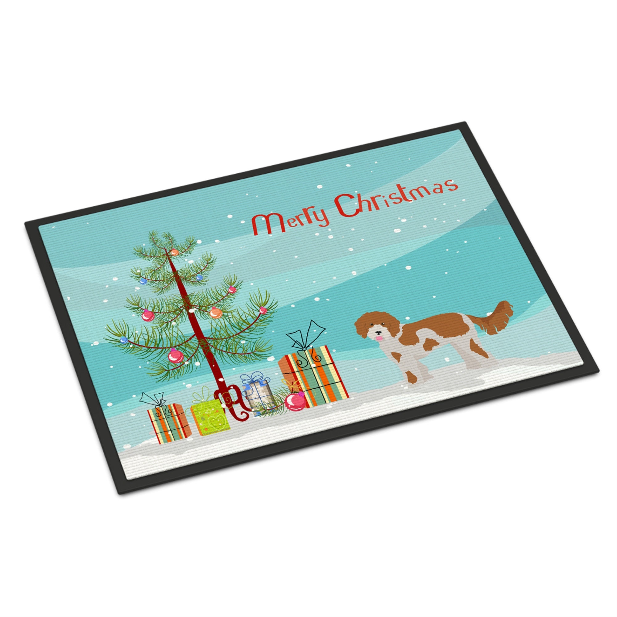 Cavapoo Christmas Tree Indoor Or Outdoor Mat 24X36