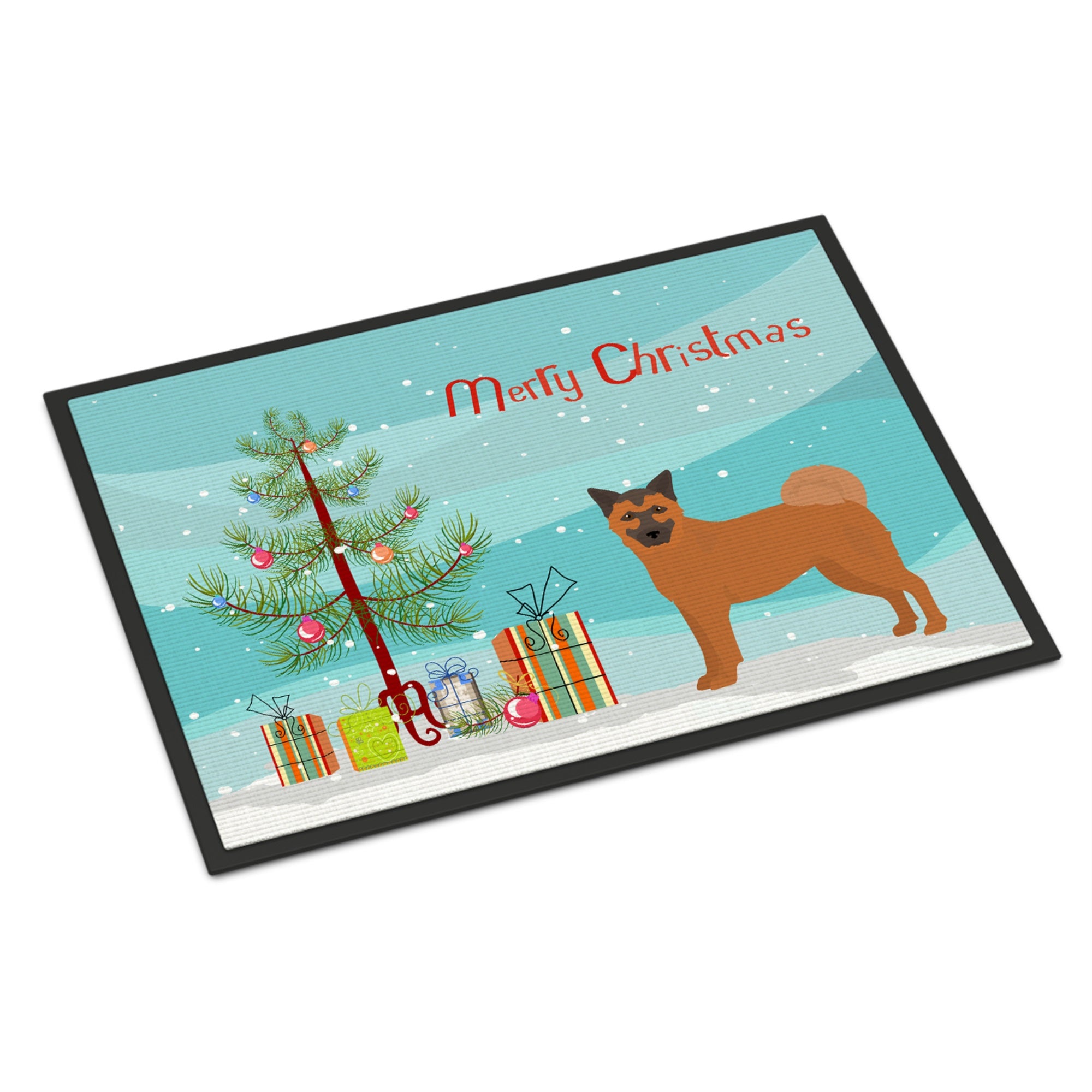 Chow Shepherd Christmas Tree Indoor Or Outdoor Mat 24X36