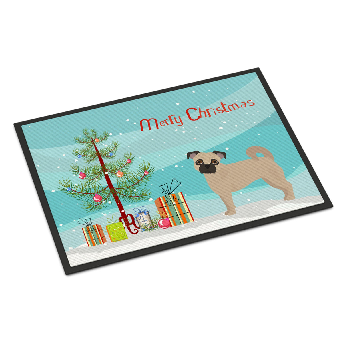 Fawn Chug Christmas Tree Indoor Or Outdoor Mat 24X36
