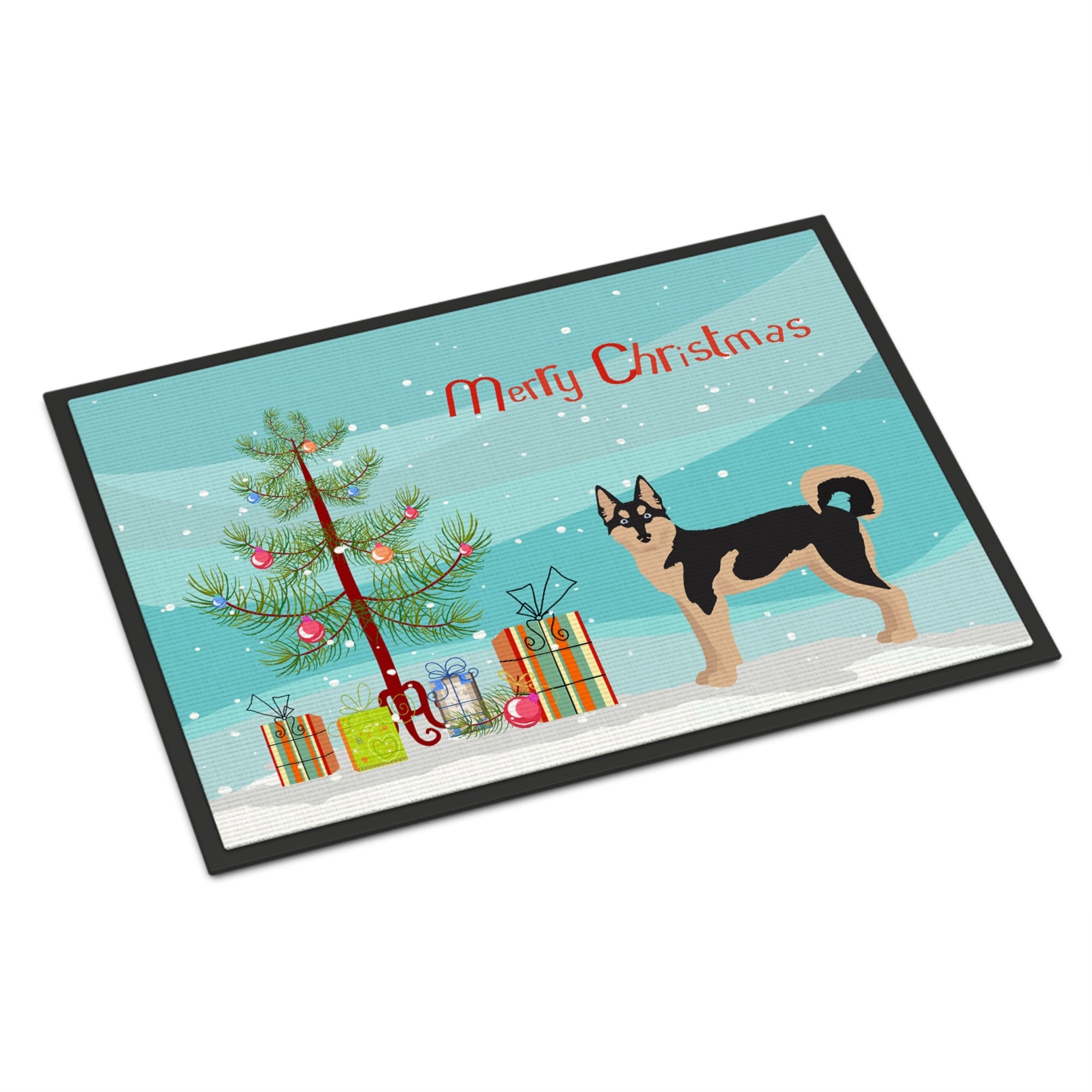 Gerberian Shepsky #2 Christmas Tree Indoor Or Outdoor Mat 24X36