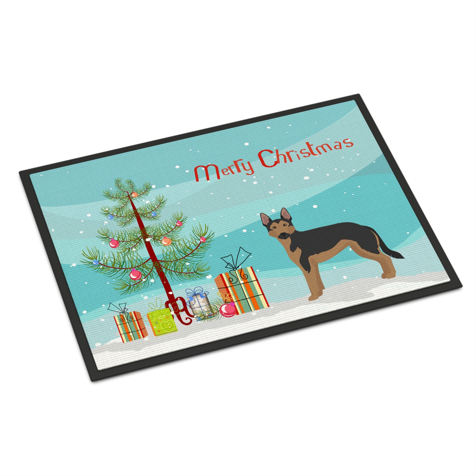 German Sheprador #2 Christmas Tree Indoor Or Outdoor Mat 24X36