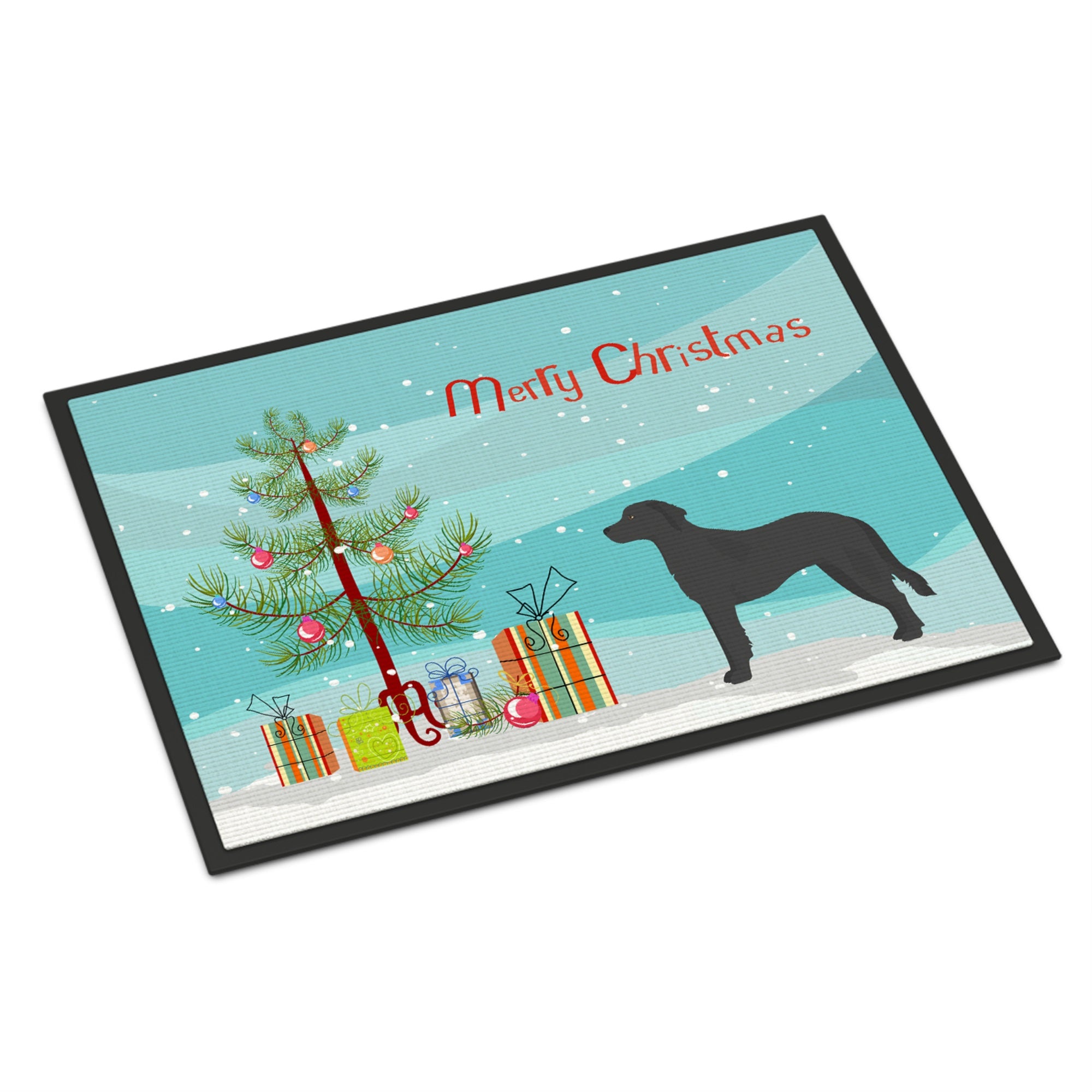 Black Goldador Christmas Tree Indoor Or Outdoor Mat 24X36