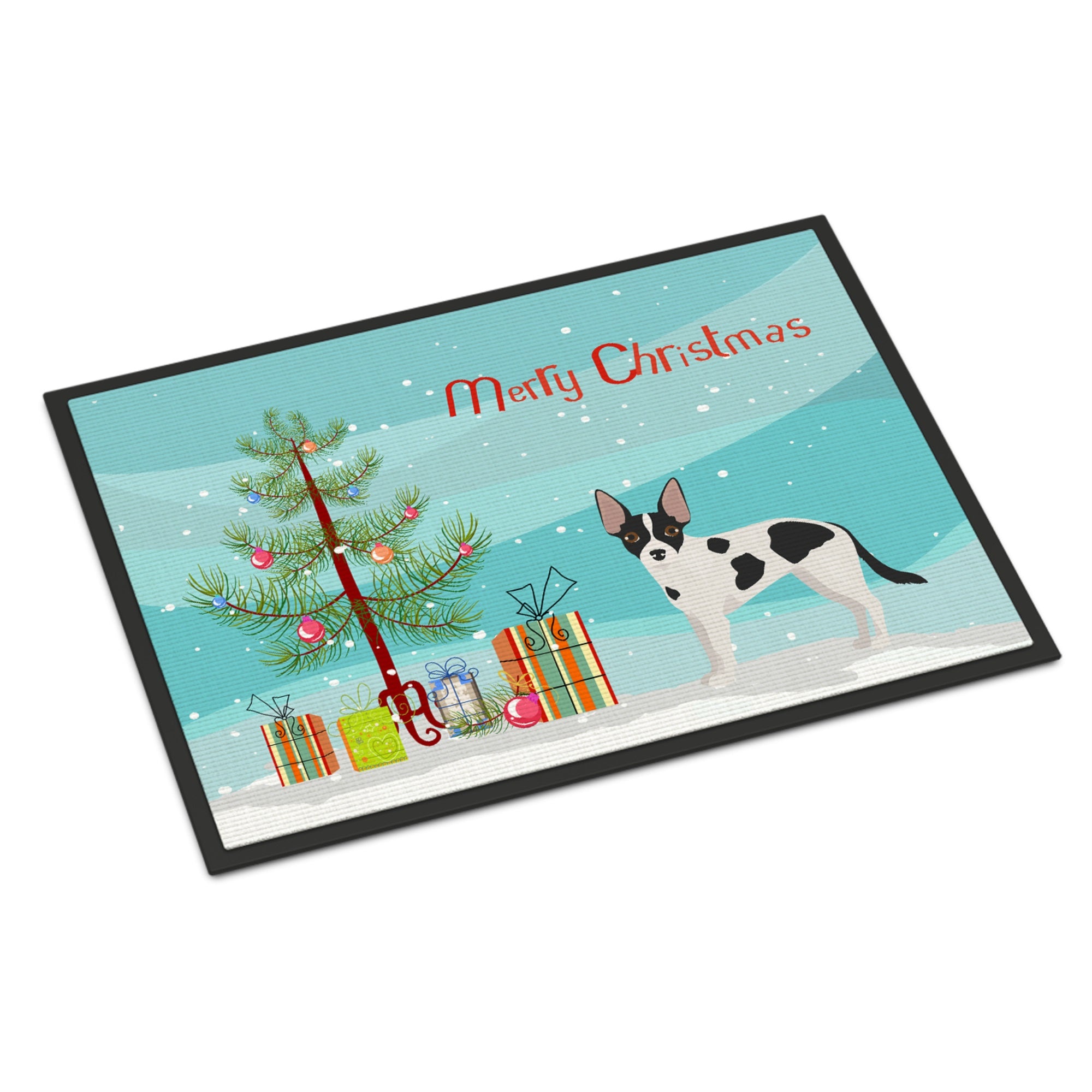Jackhuahua Christmas Tree Indoor Or Outdoor Mat 24X36