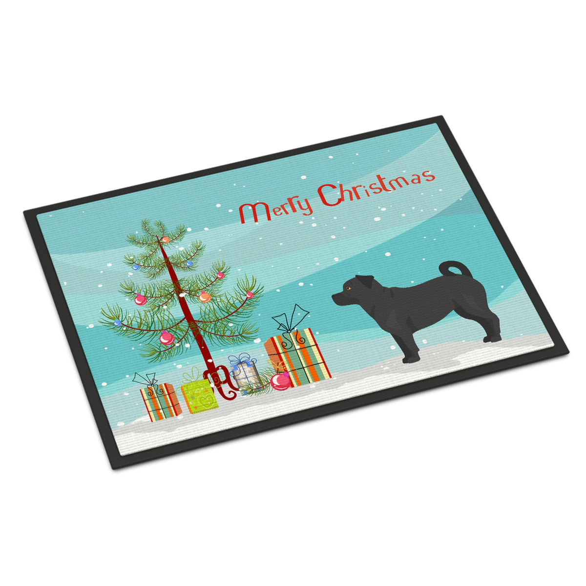 Balck Jug Christmas Tree Indoor Or Outdoor Mat 24X36
