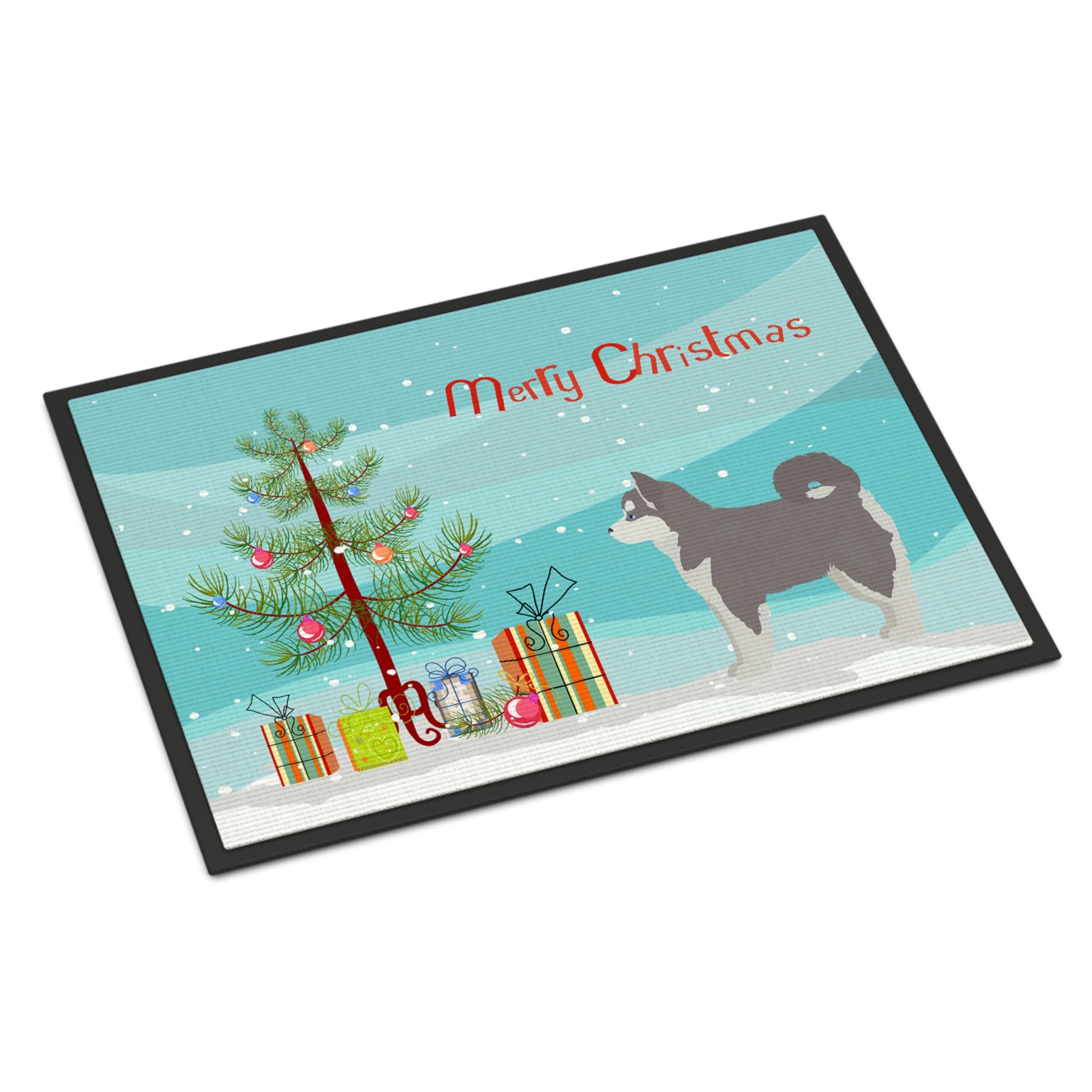 Pomsky #2 Christmas Tree Indoor Or Outdoor Mat 24X36