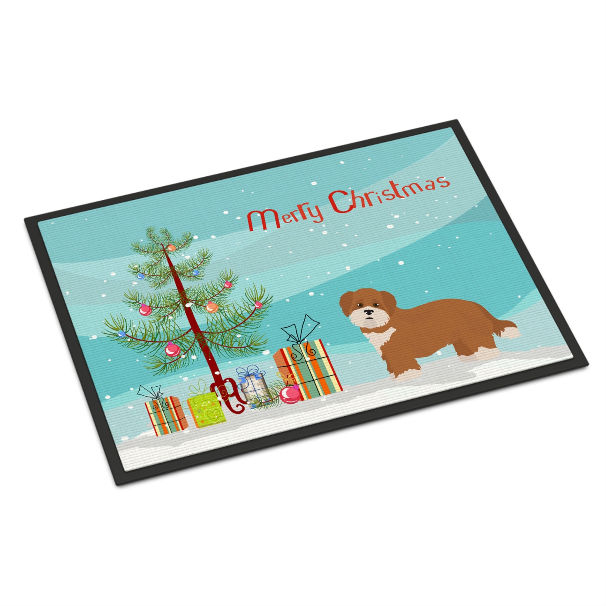 Shorkie #2 Christmas Tree Indoor Or Outdoor Mat 24X36