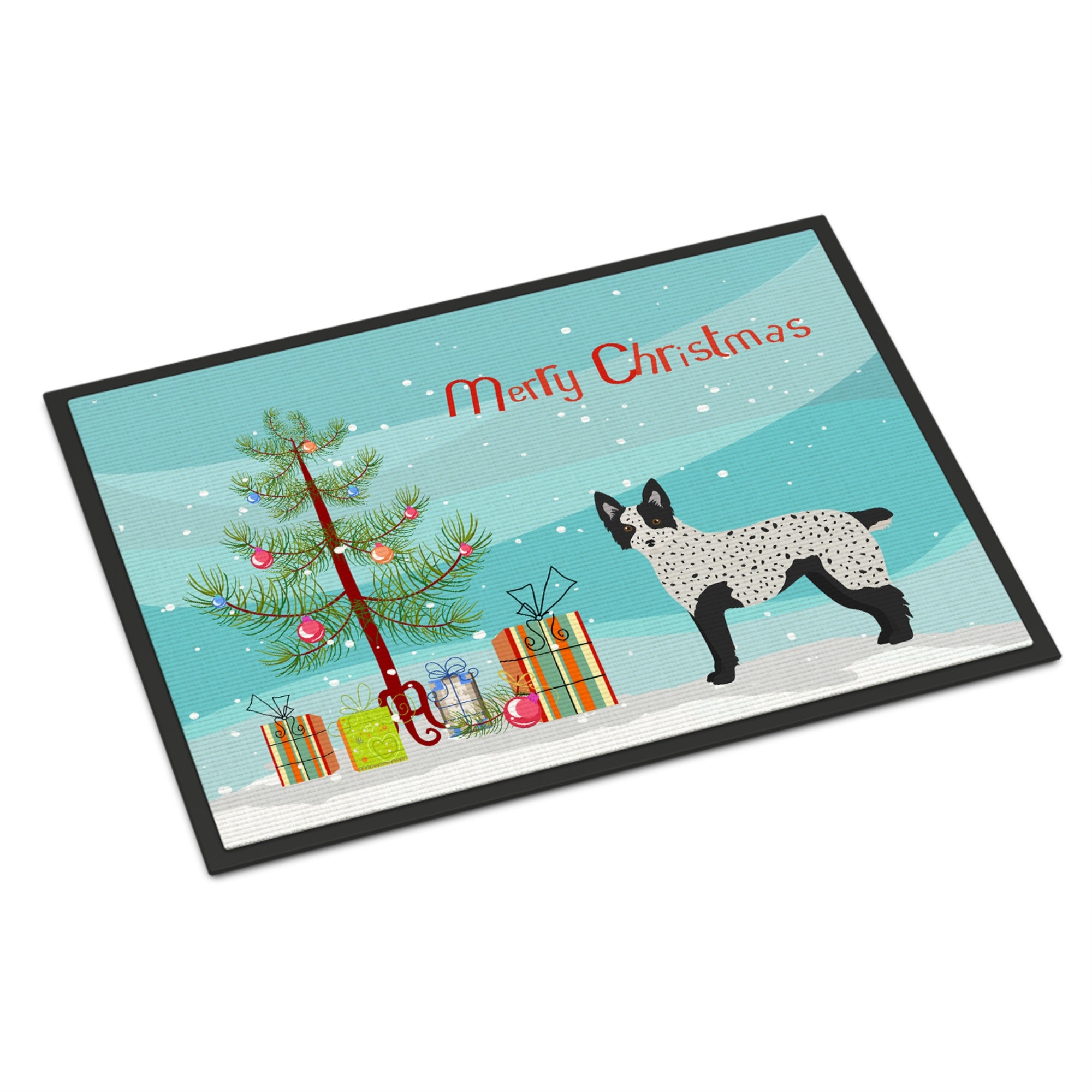 Texas Heeler Christmas Tree Indoor Or Outdoor Mat 24X36