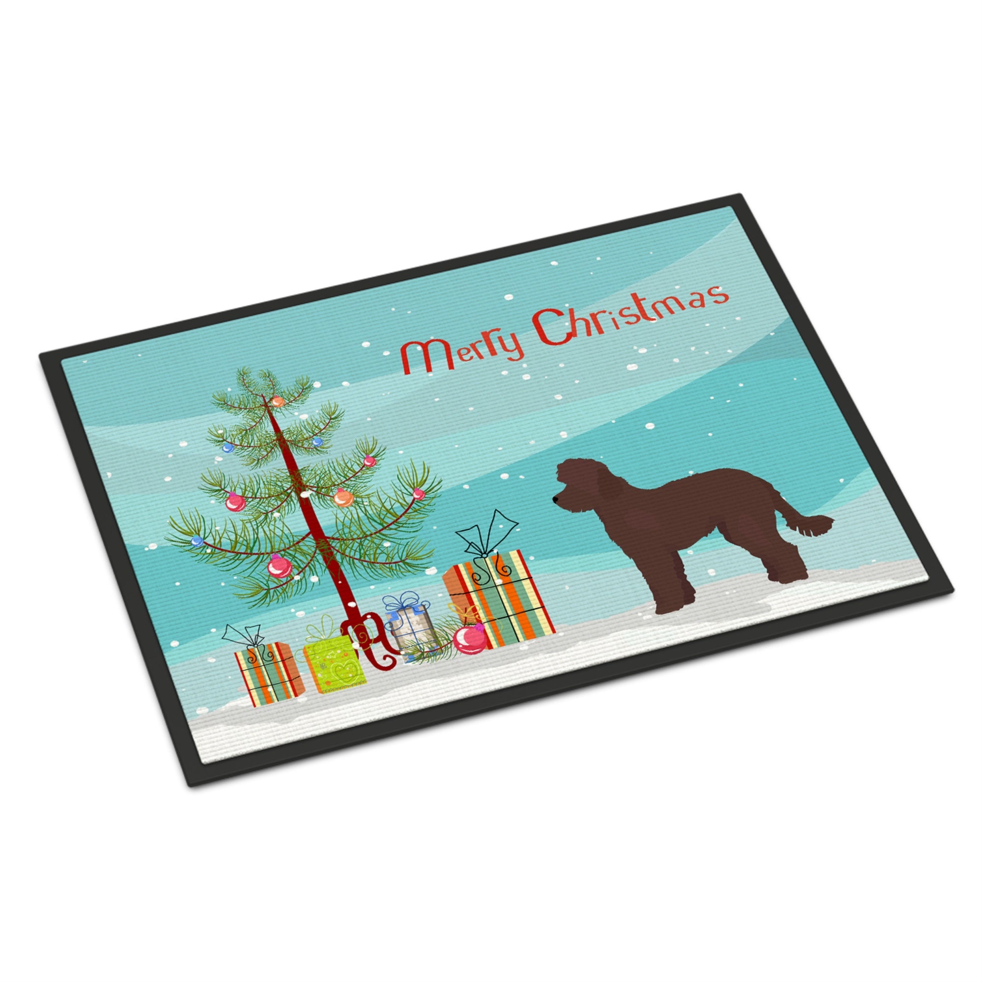 Whoodle #1 Christmas Tree Indoor Or Outdoor Mat 24X36