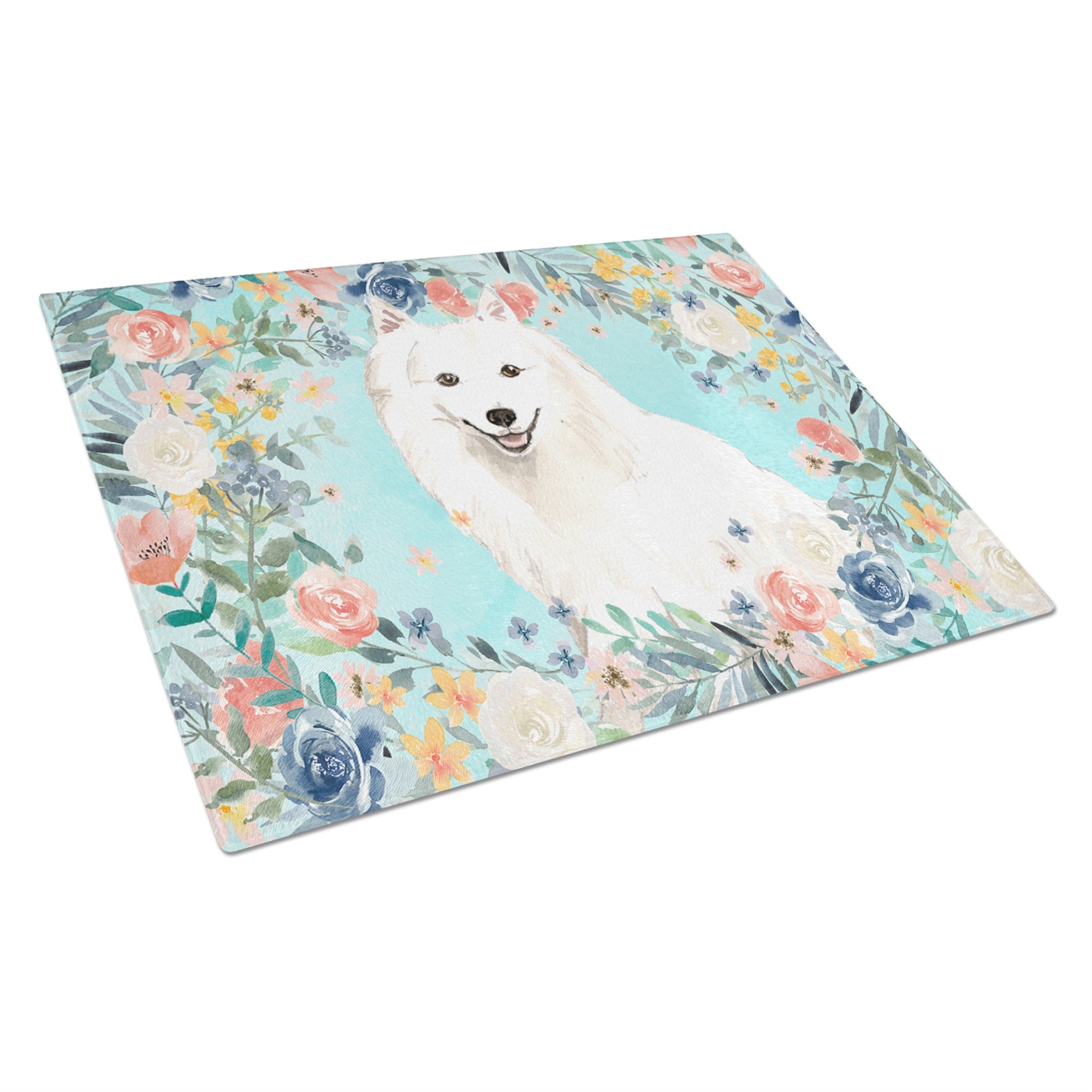 Japanese Spitz Glass Cutting Board Large