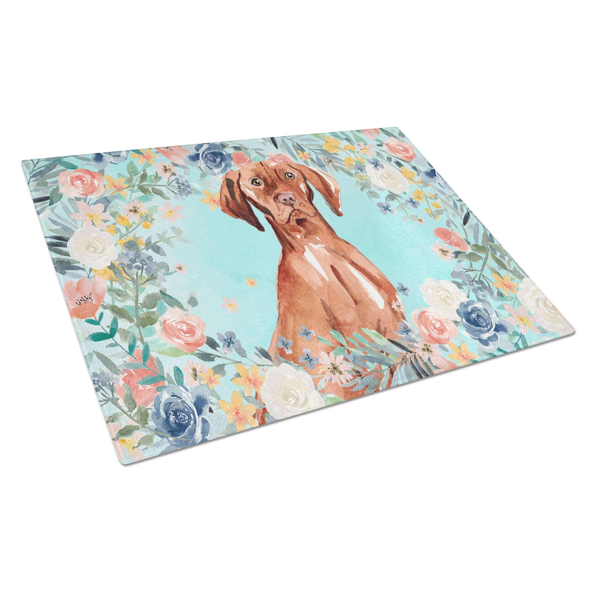 Vizsla Glass Cutting Board Large