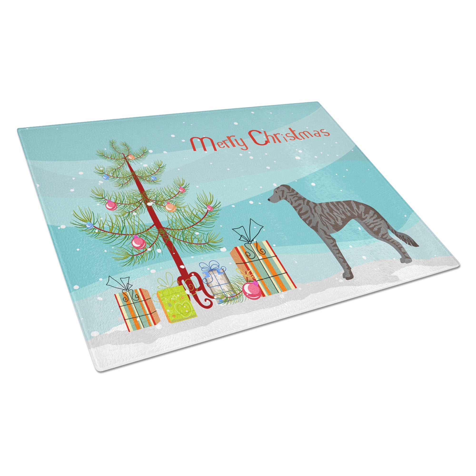 Longdog Christmas Tree Glass Cutting Board Large