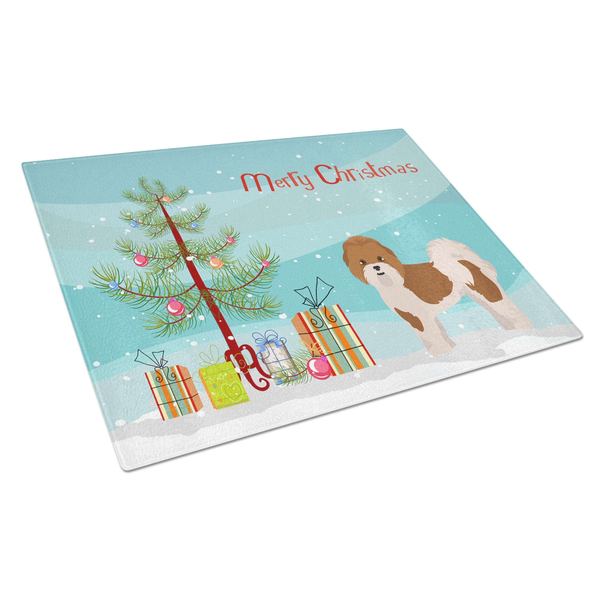 Mal-Shi Christmas Tree Glass Cutting Board Large