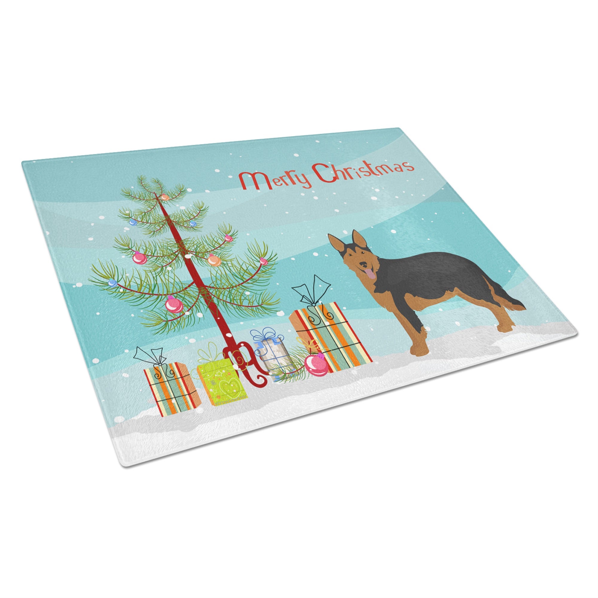 Shollie #2 Christmas Tree Glass Cutting Board Large