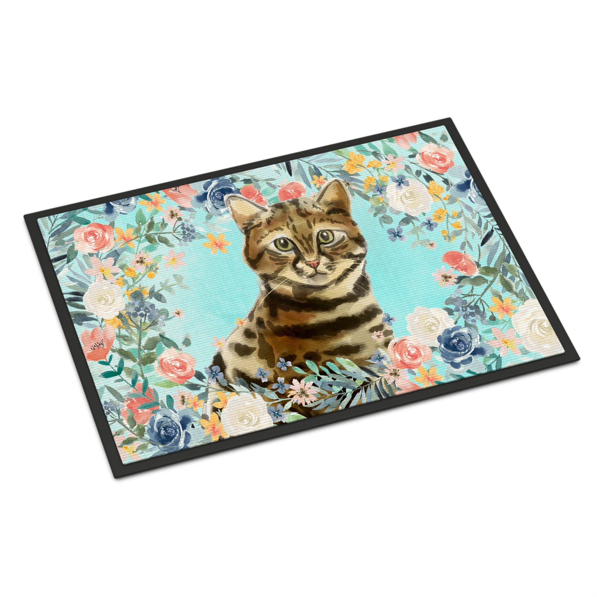 Bengal Spring Flowers Indoor Or Outdoor Mat 18X27