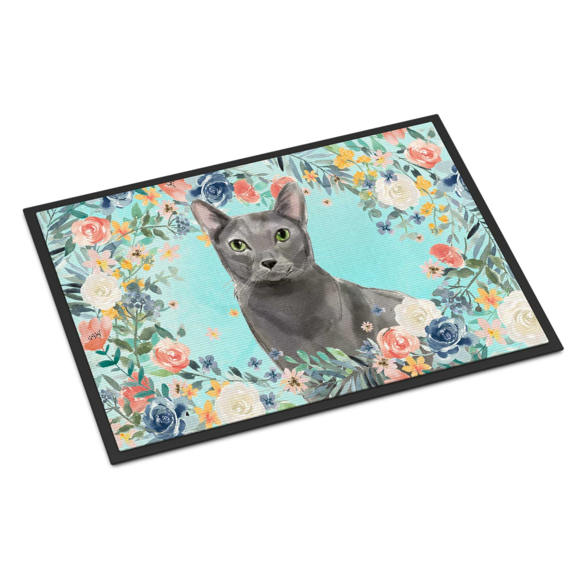 Blue Russian Spring Flowers Indoor Or Outdoor Mat 18X27