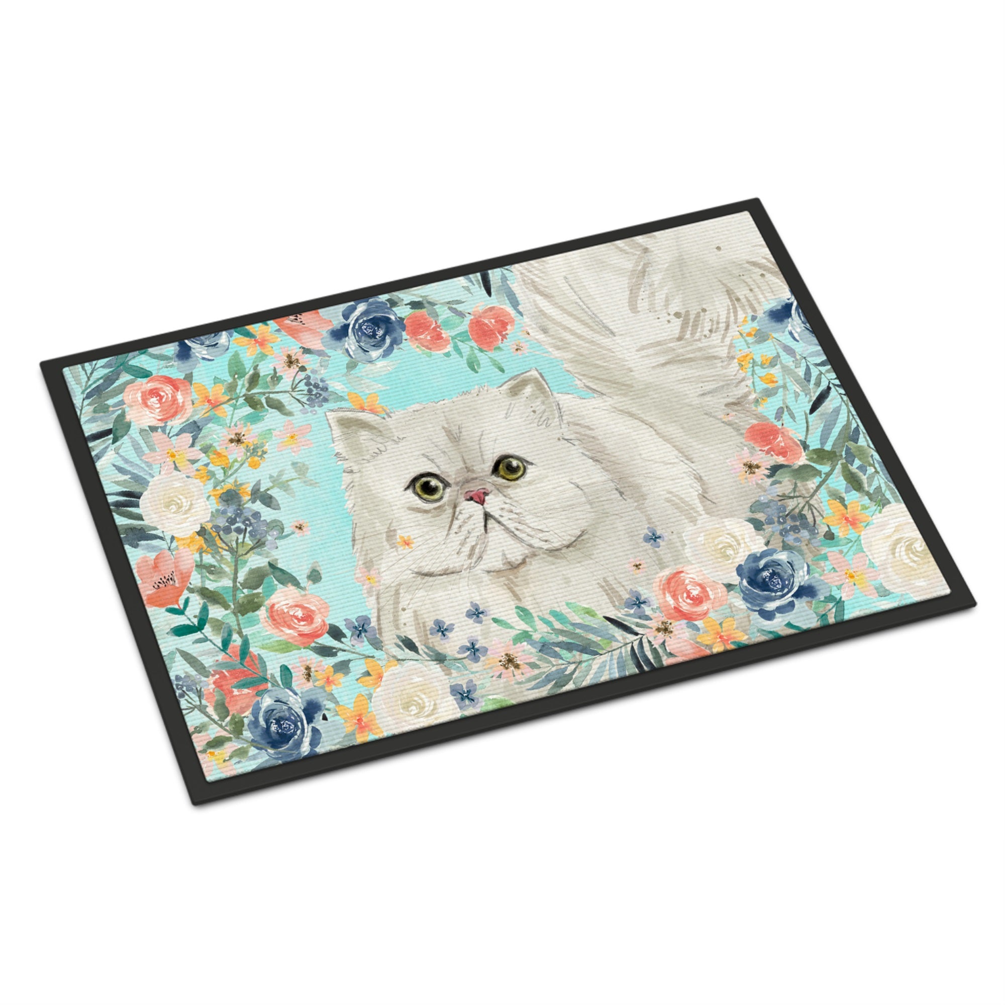 Persian Spring Flowers Indoor Or Outdoor Mat 18X27