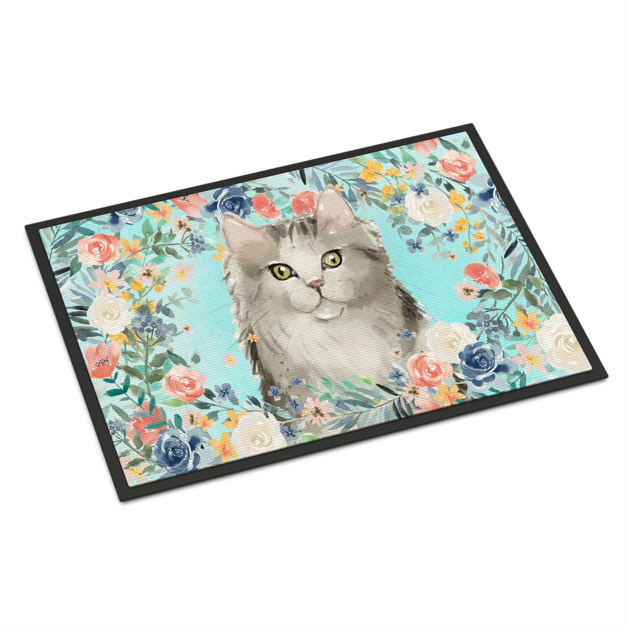 Ragamuffin Spring Flowers Indoor Or Outdoor Mat 18X27