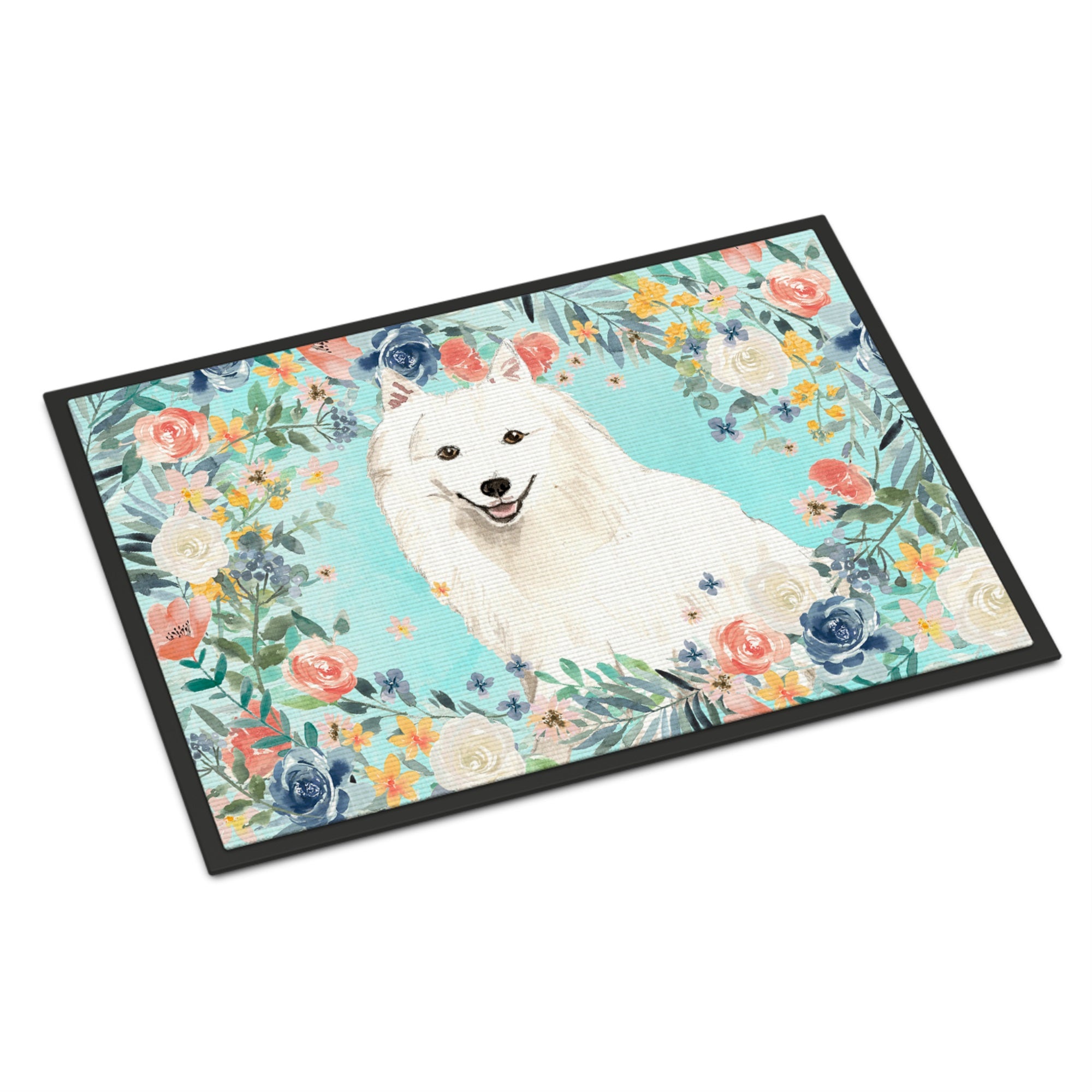Japanese Spitz Indoor Or Outdoor Mat 18X27