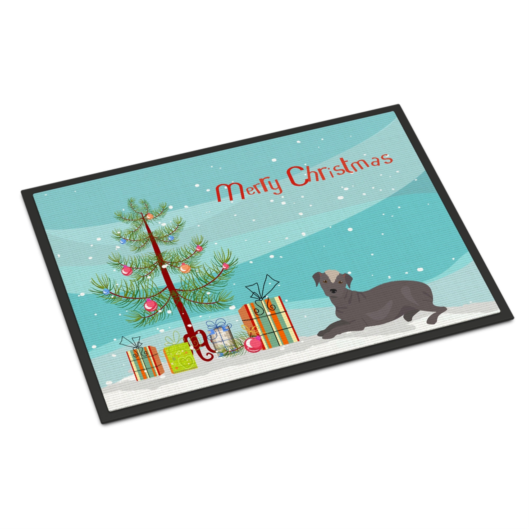 Ecuadorian Hairless Dog Christmas Tree Indoor Or Outdoor Mat 18X27