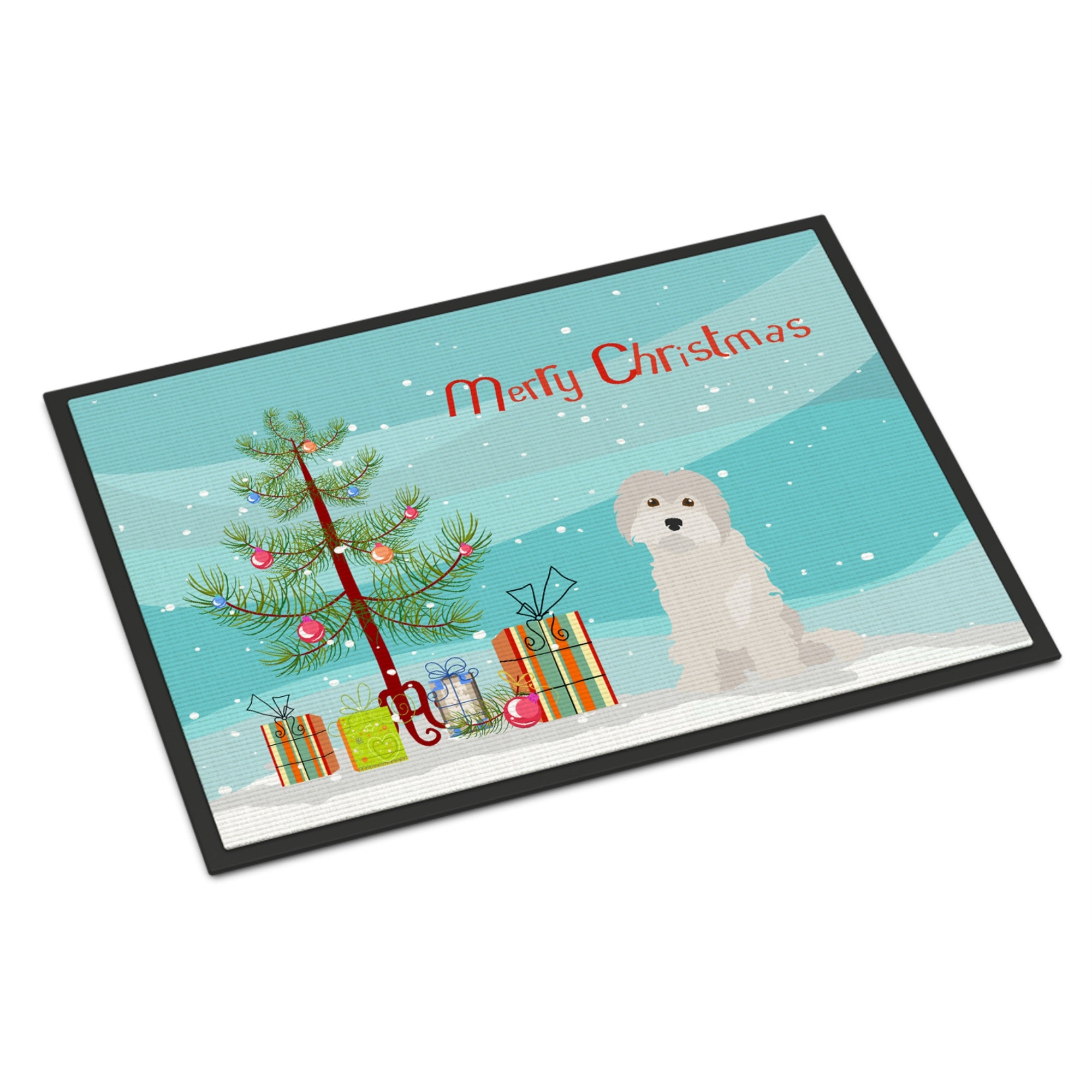 Maltese #2 Christmas Tree Indoor Or Outdoor Mat 18X27