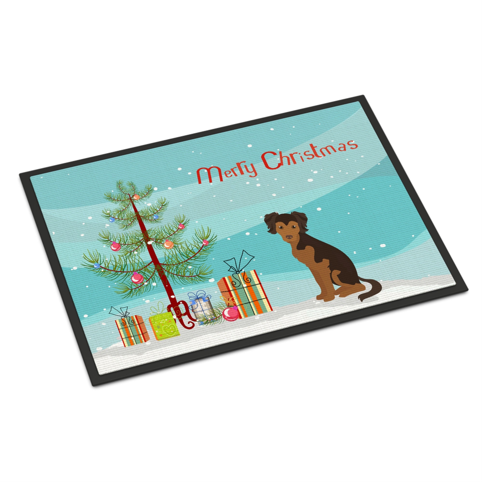 Persian Chihuahua Christmas Tree Indoor Or Outdoor Mat 18X27