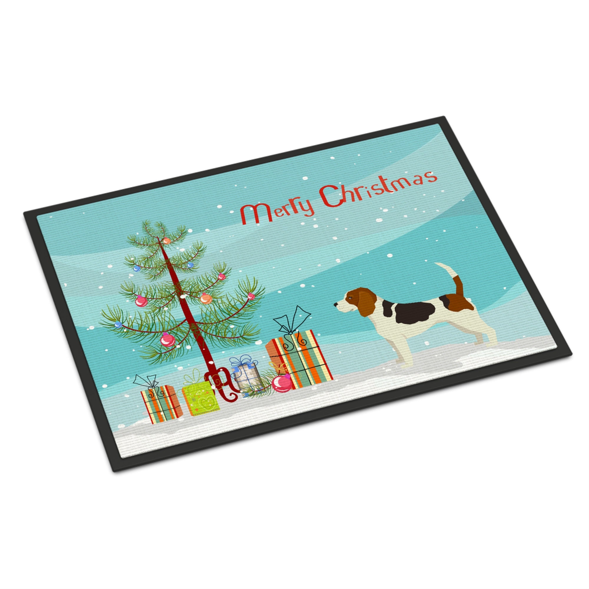 Beagle Christmas Tree Indoor Or Outdoor Mat 18X27