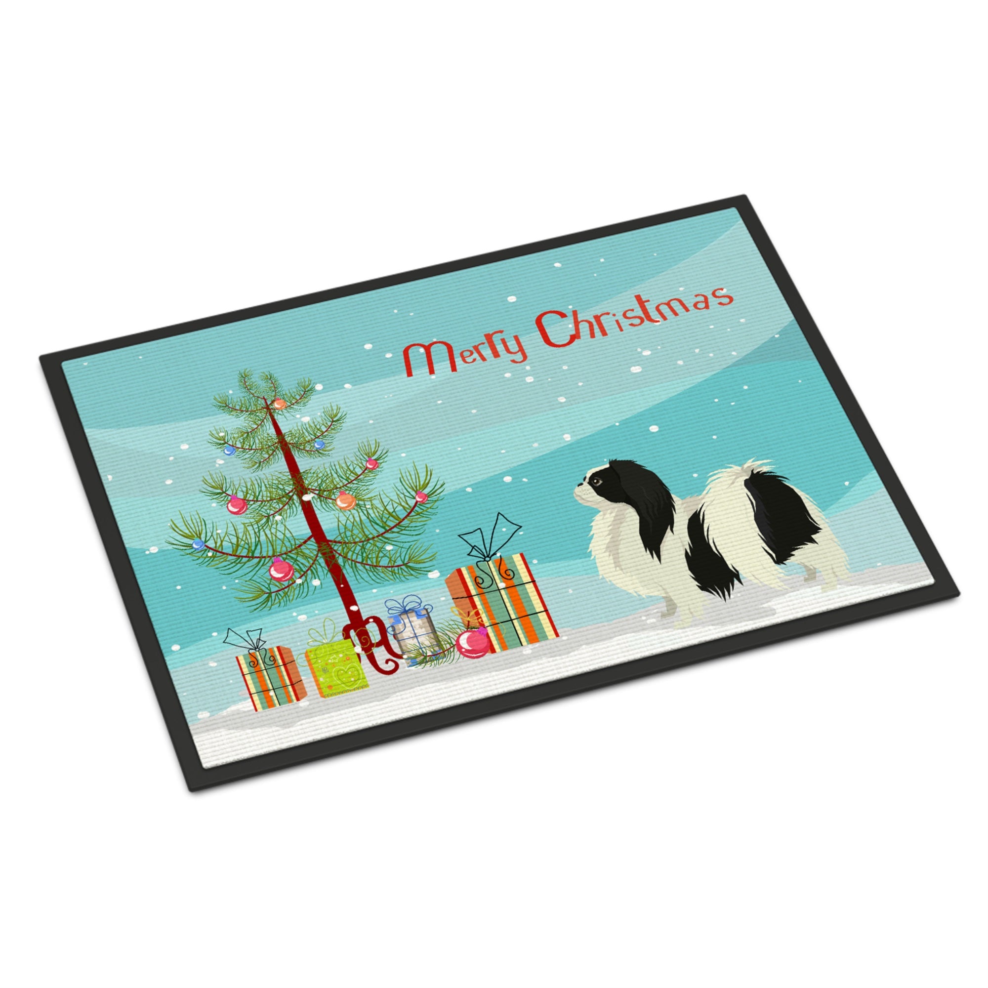 Japanese Chin Christmas Tree Indoor Or Outdoor Mat 18X27