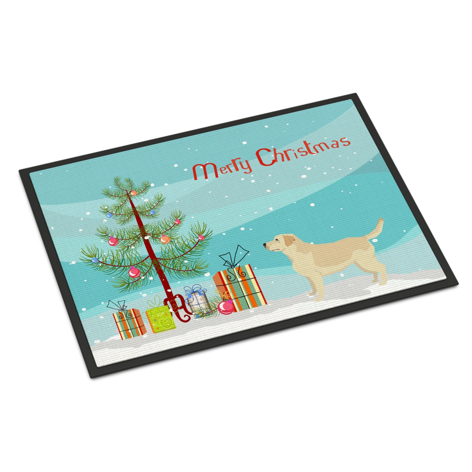 Labrador Retriever Christmas Tree Indoor Or Outdoor Mat 18X27