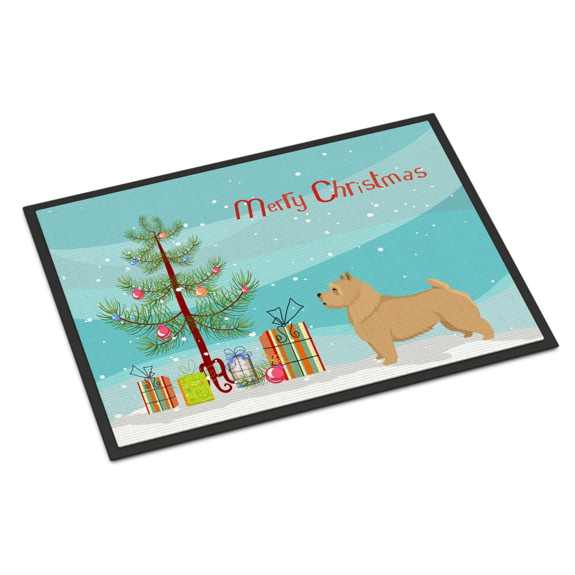 Norwich Terrier Christmas Tree Indoor Or Outdoor Mat 18X27