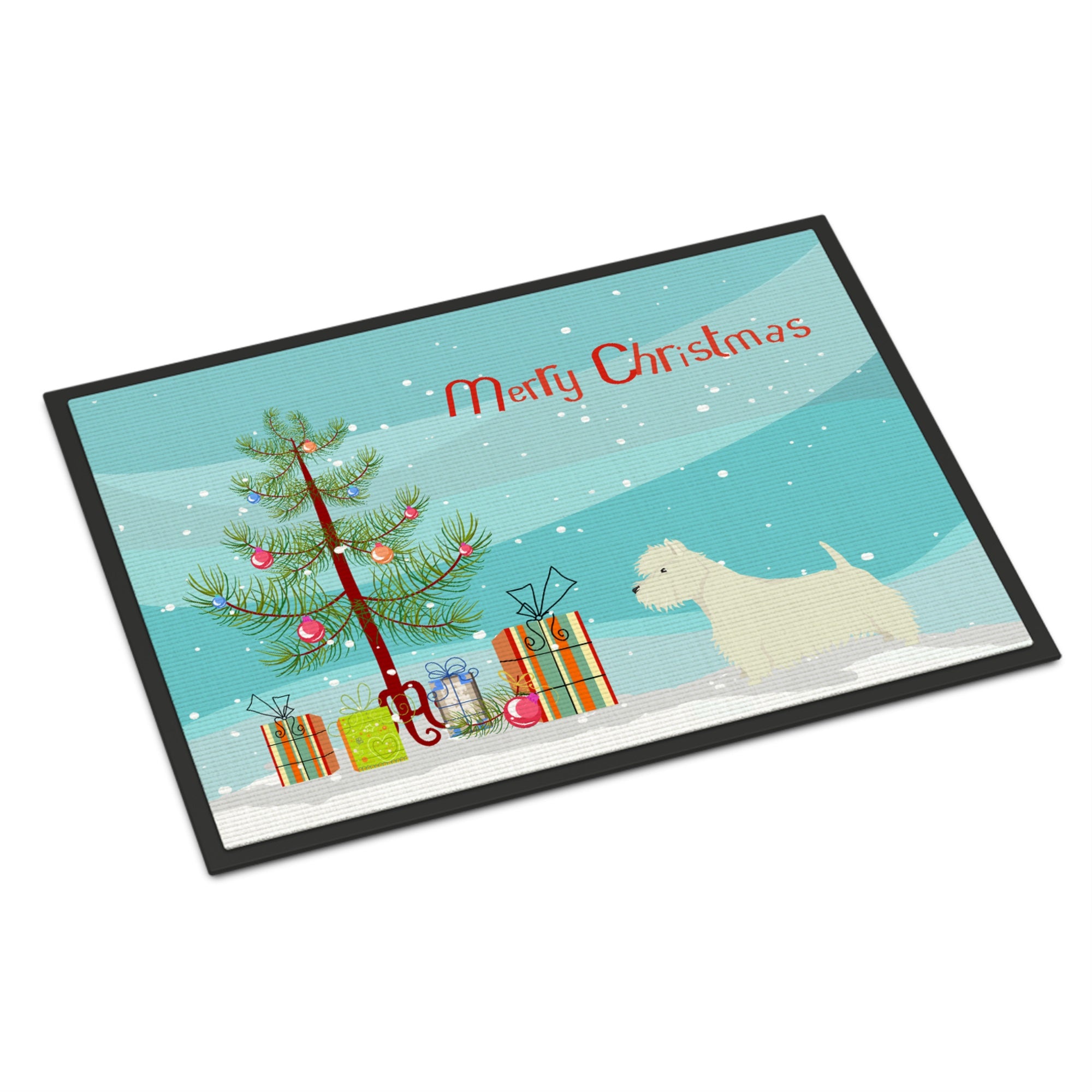 Westie Christmas Tree Indoor Or Outdoor Mat 18X27