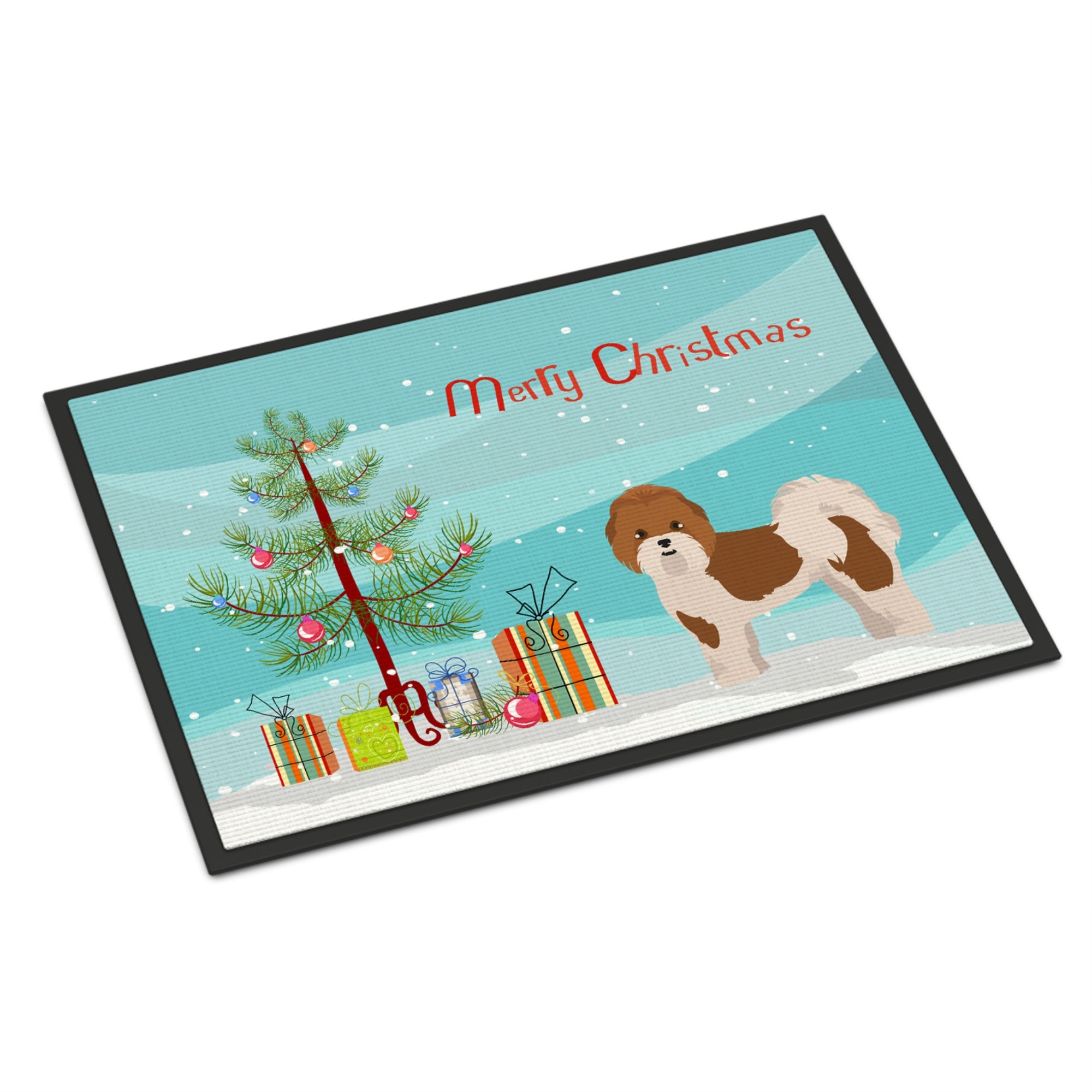 Mal-Shi Christmas Tree Indoor Or Outdoor Mat 18X27