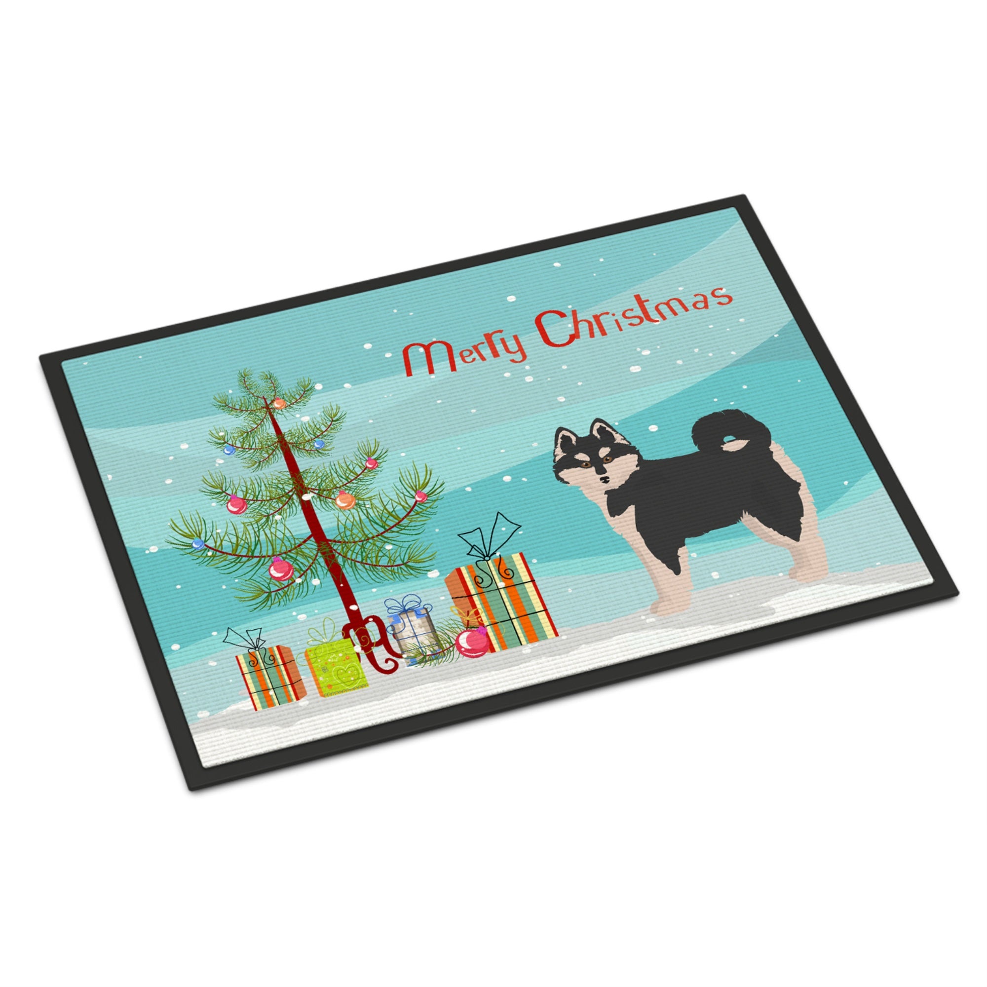 Pomsky #1 Christmas Tree Indoor Or Outdoor Mat 18X27