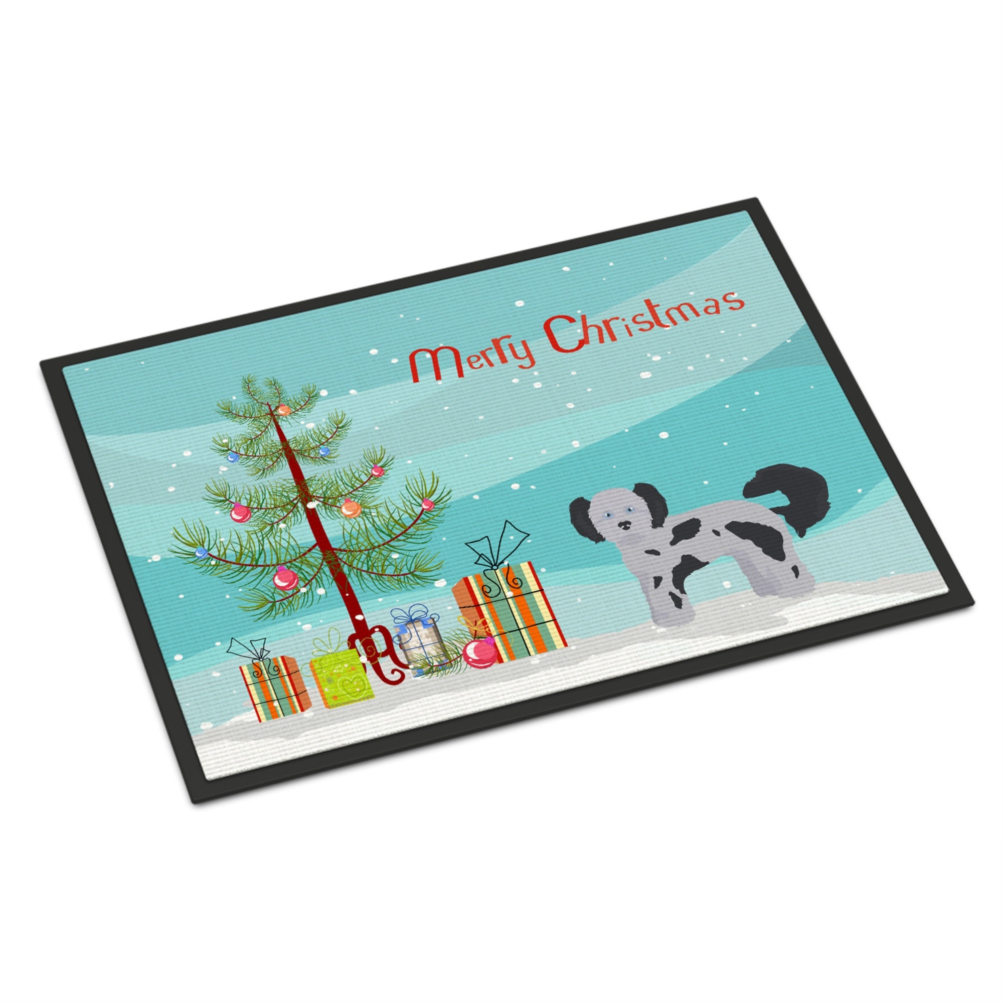 Shih Poo Christmas Tree Indoor Or Outdoor Mat 18X27
