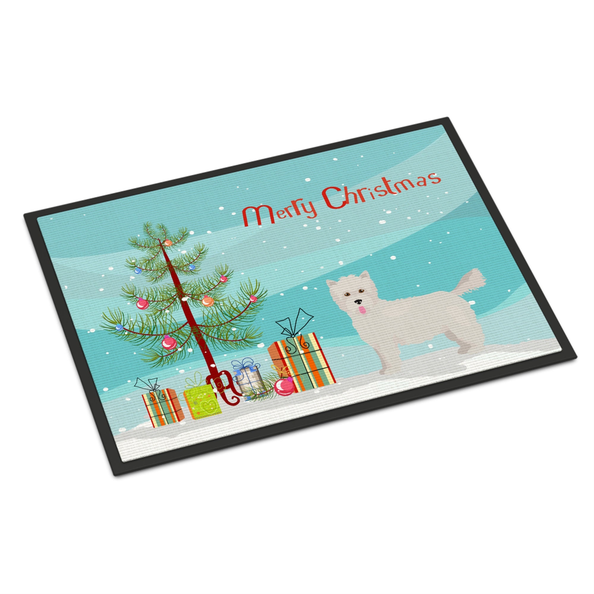 Westiepoo #2 Christmas Tree Indoor Or Outdoor Mat 18X27