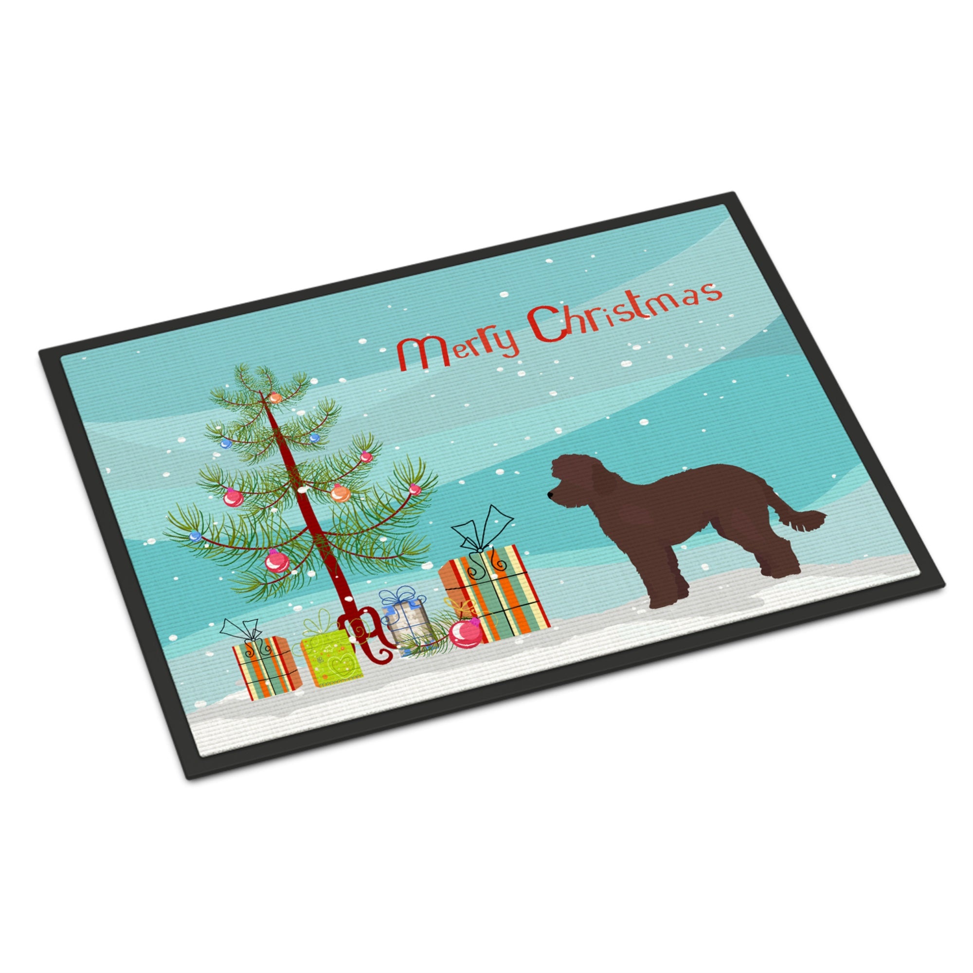 Whoodle #1 Christmas Tree Indoor Or Outdoor Mat 18X27