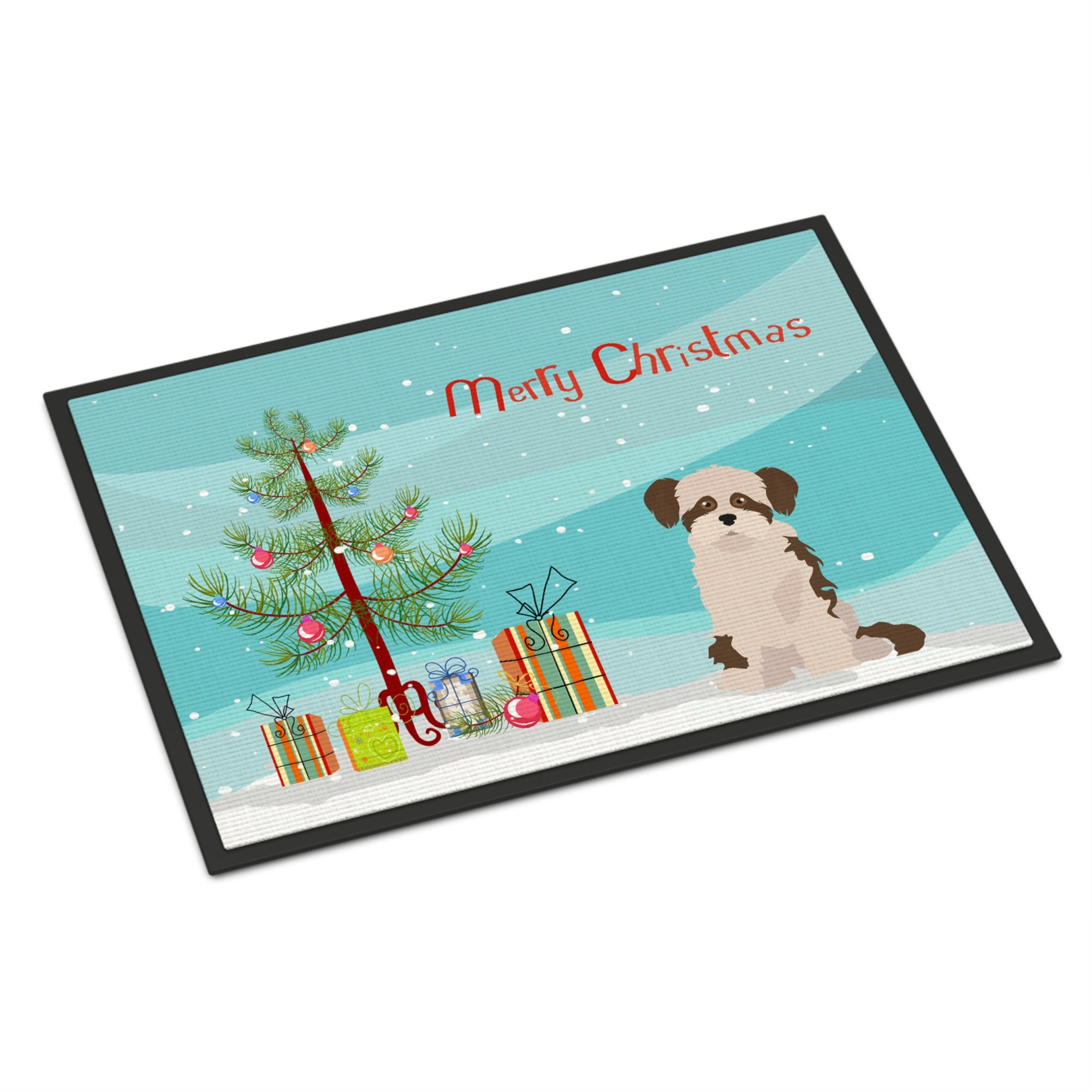 Shi Chi #3 Christmas Tree Indoor Or Outdoor Mat 18X27