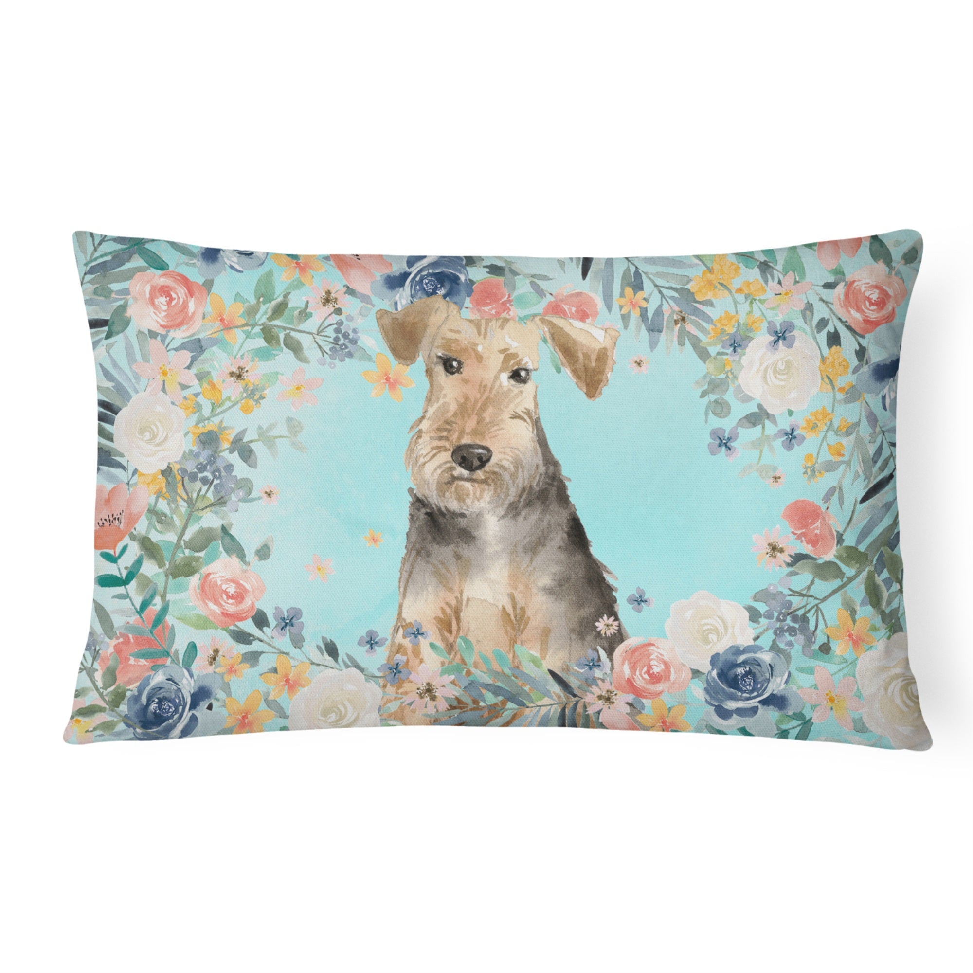 Airedale Terrier Canvas Fabric Decorative Pillow
