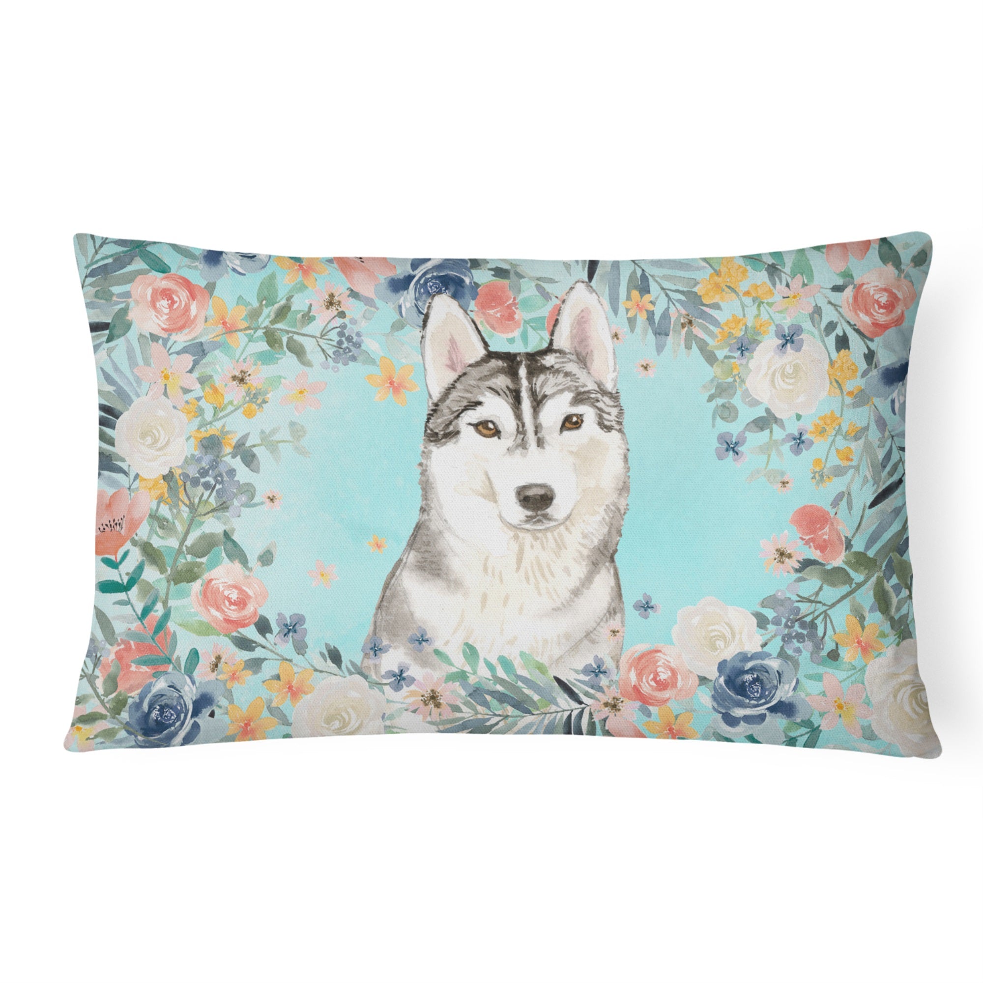Siberian Husky Canvas Fabric Decorative Pillow