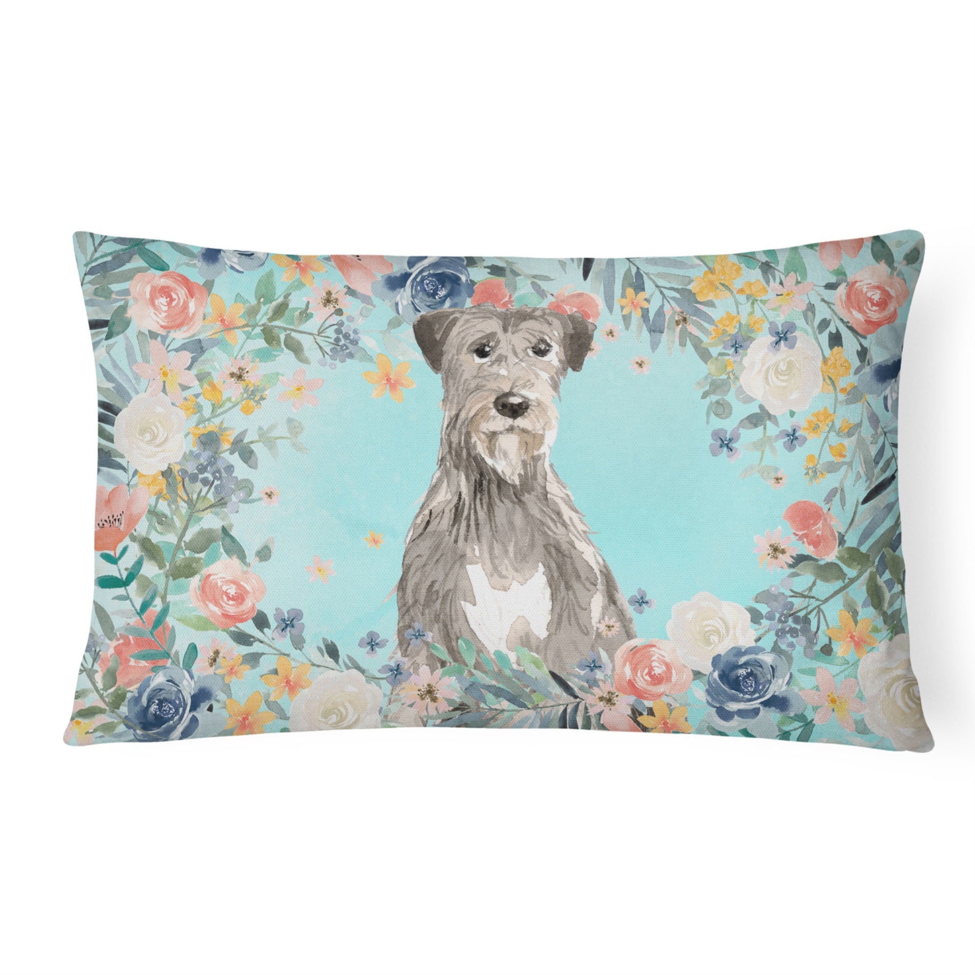 Irish Wolfhound Canvas Fabric Decorative Pillow