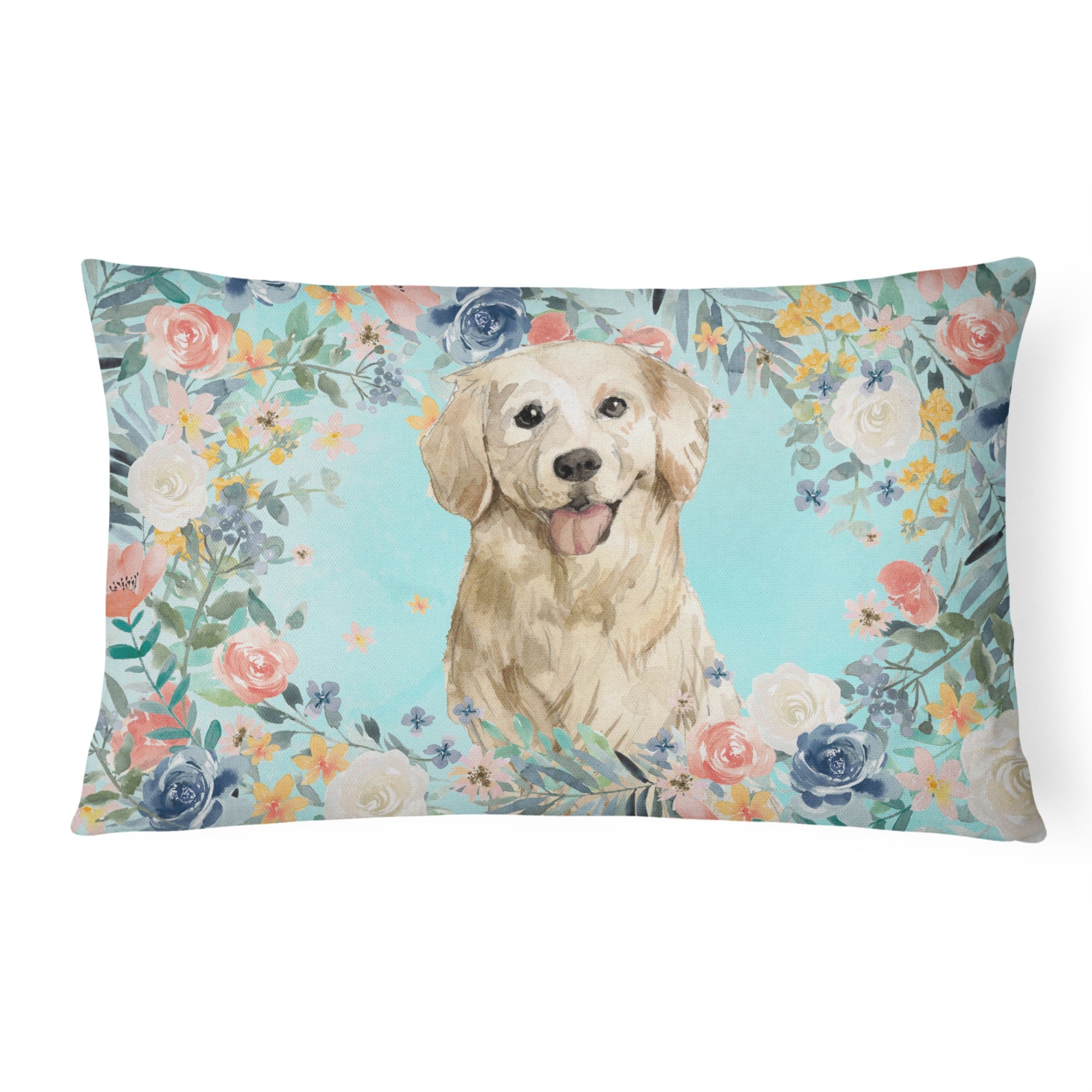 Golden Retriever Canvas Fabric Decorative Pillow