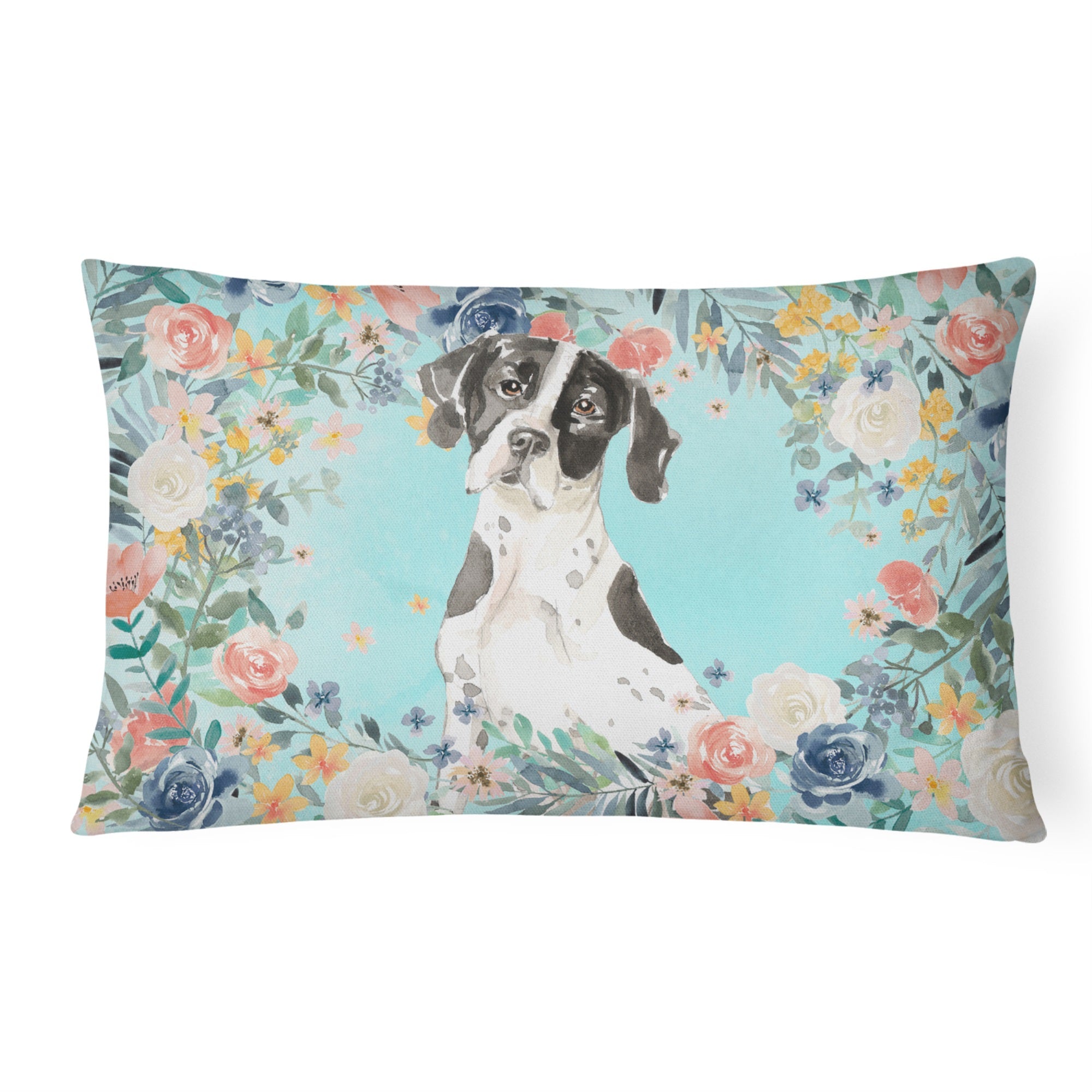 English Pointer Canvas Fabric Decorative Pillow