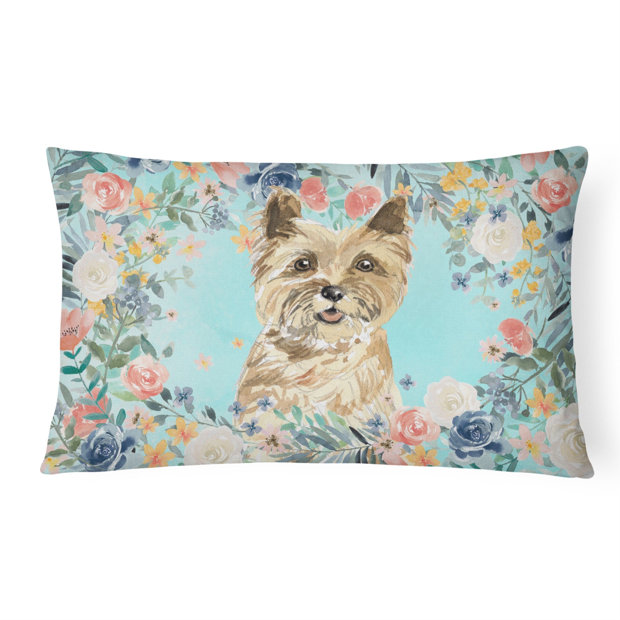 Cairn Terrier Canvas Fabric Decorative Pillow