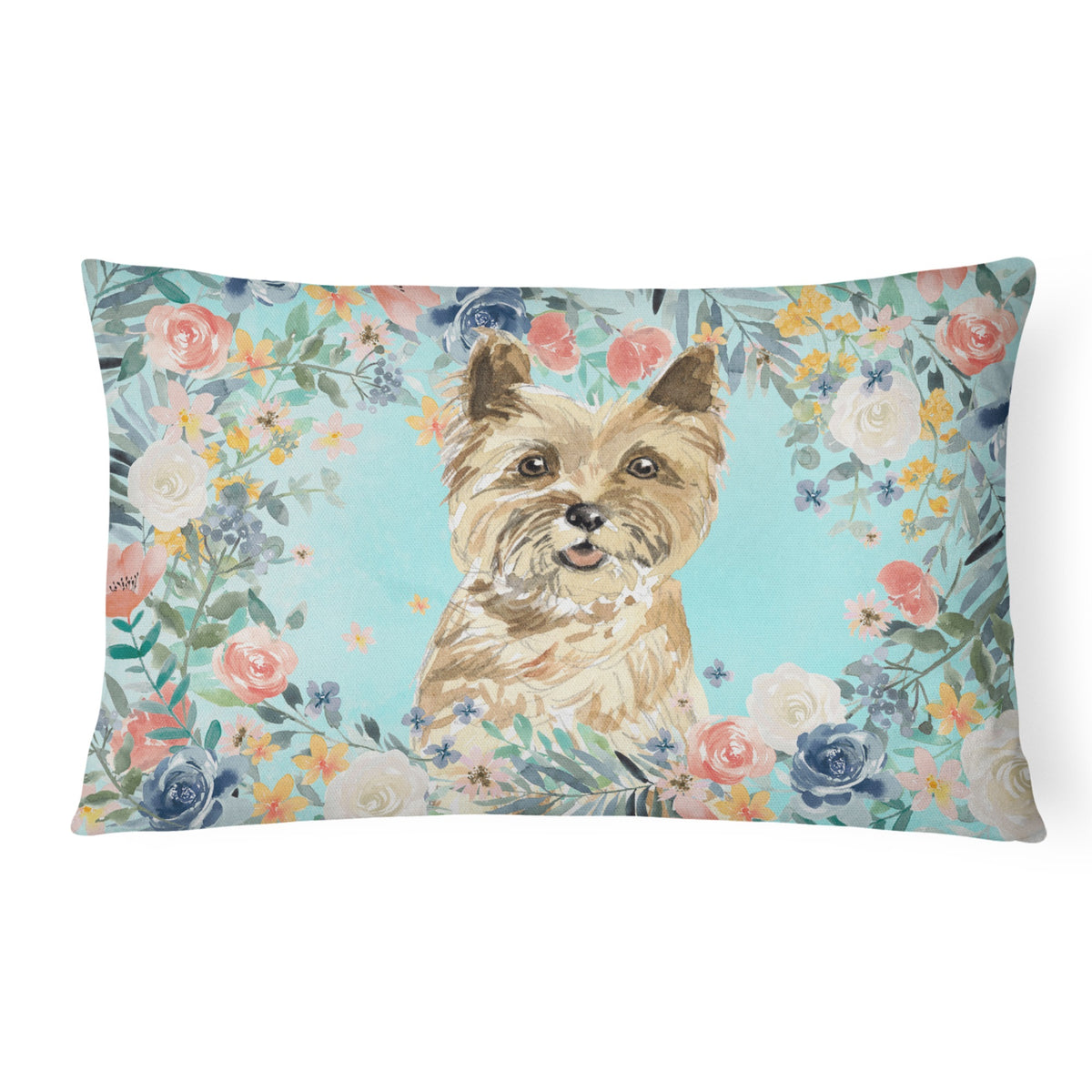 Cairn Terrier Canvas Fabric Decorative Pillow