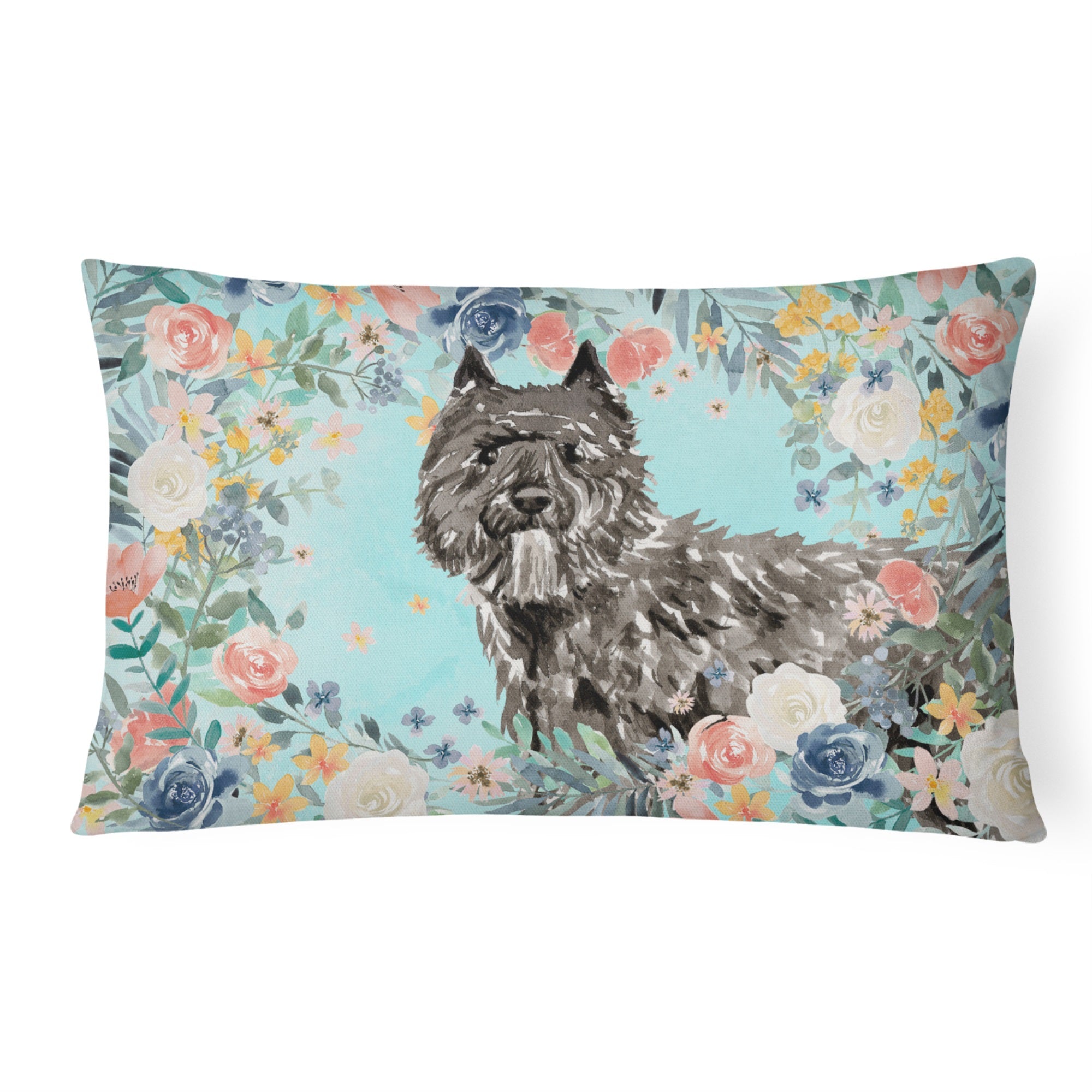 Bouvier Des Flandres Canvas Fabric Decorative Pillow