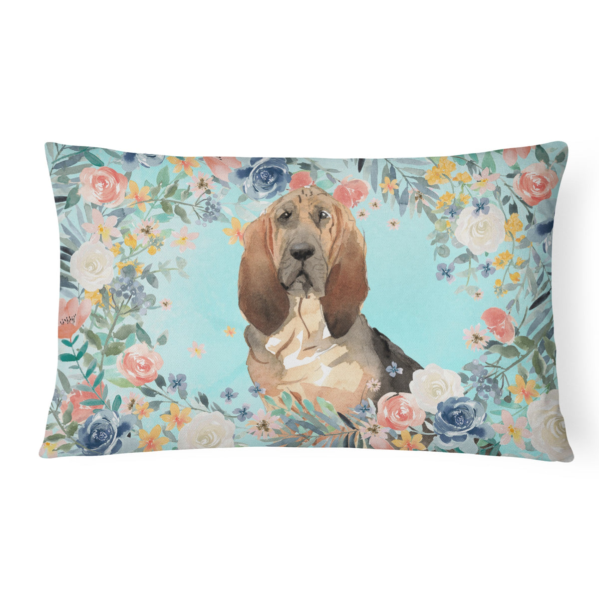 Bloodhound Canvas Fabric Decorative Pillow