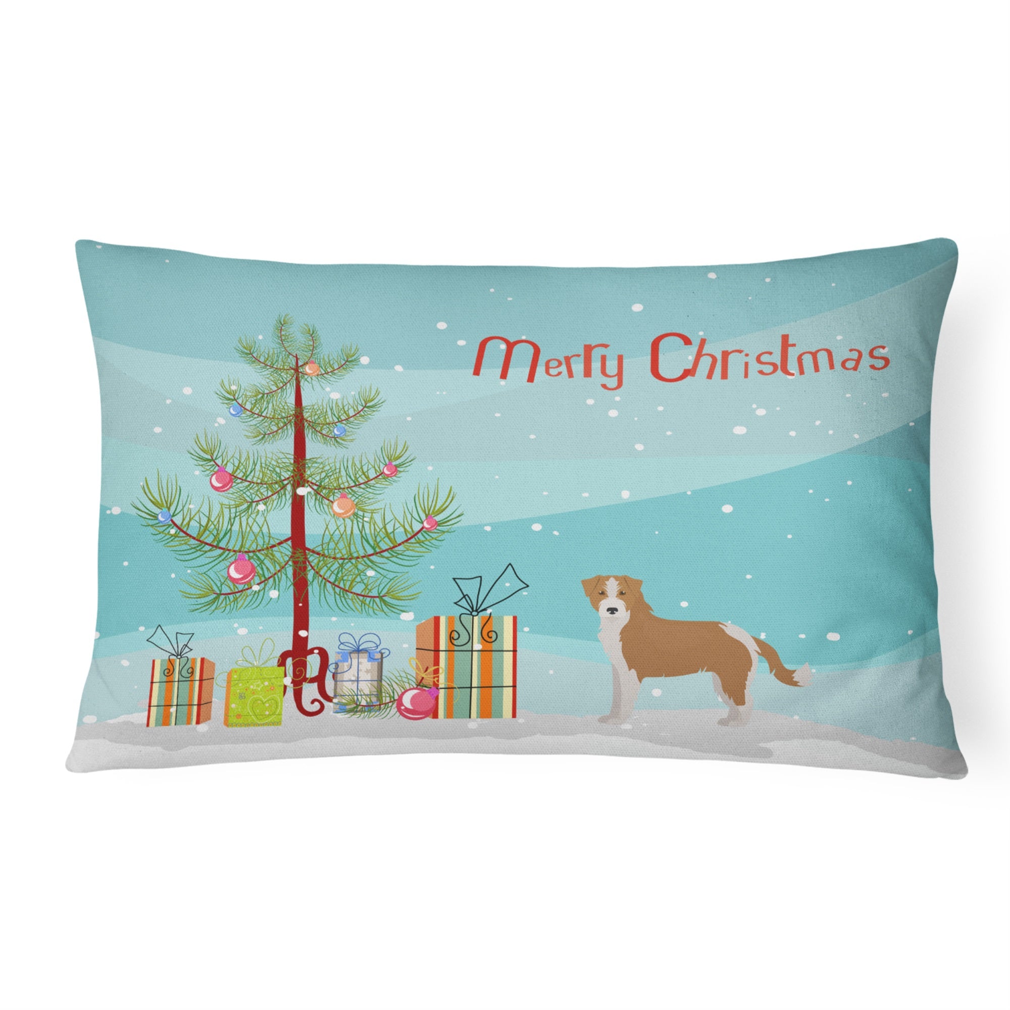 Kromfohrlnder Christmas Tree Canvas Fabric Decorative Pillow