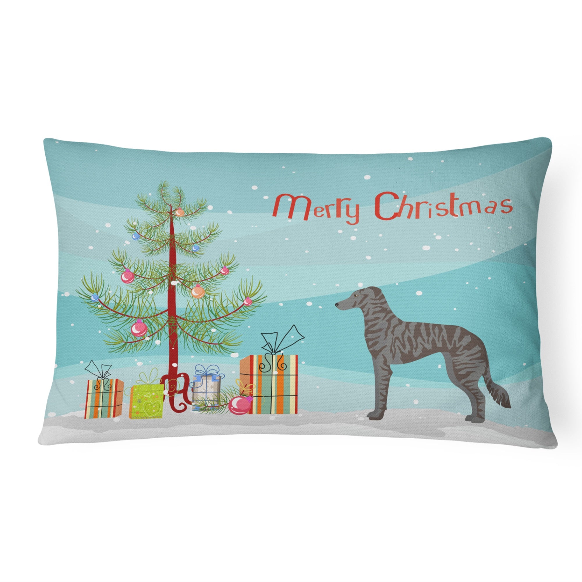 Longdog Christmas Tree Canvas Fabric Decorative Pillow