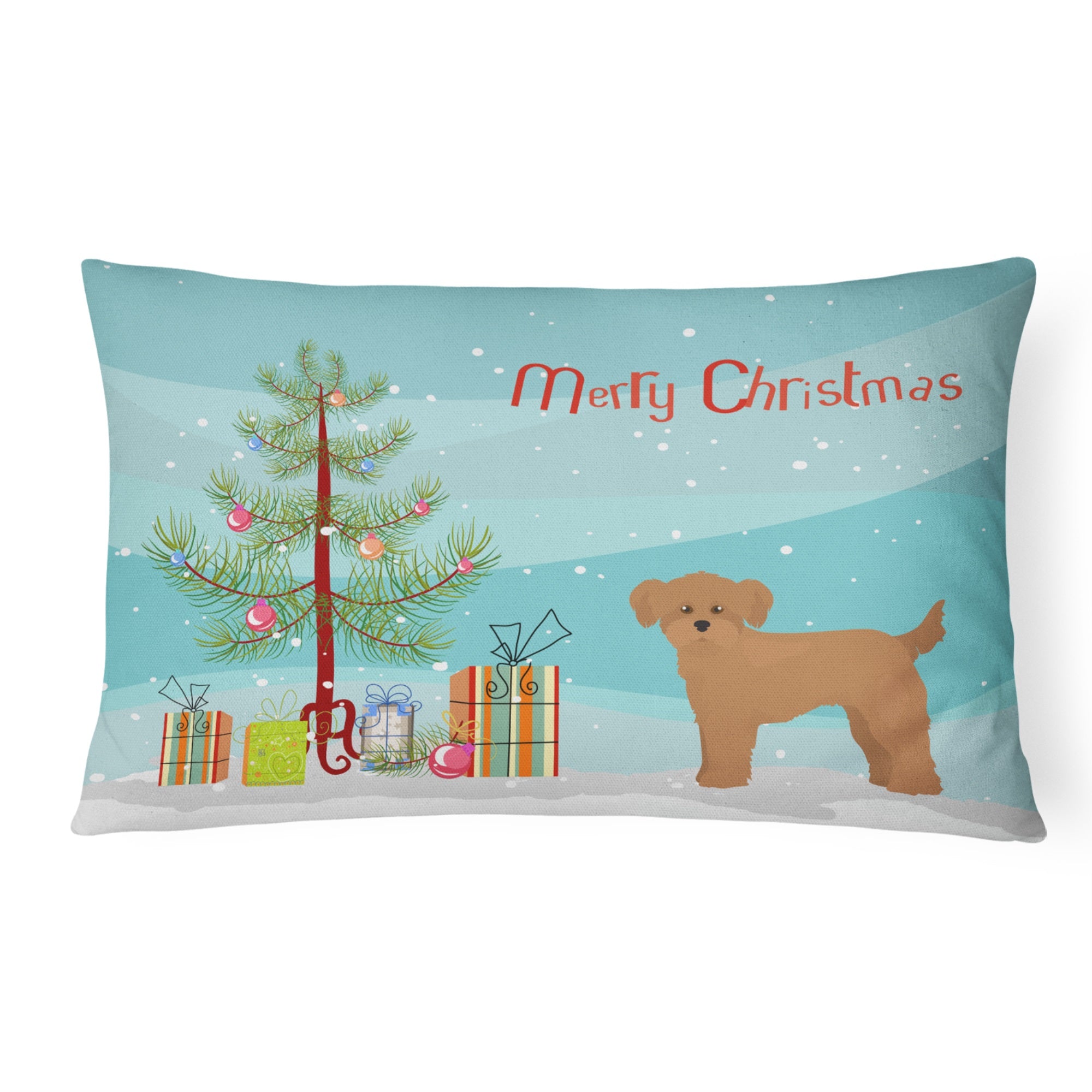 Shi Chi Christmas Tree Canvas Fabric Decorative Pillow