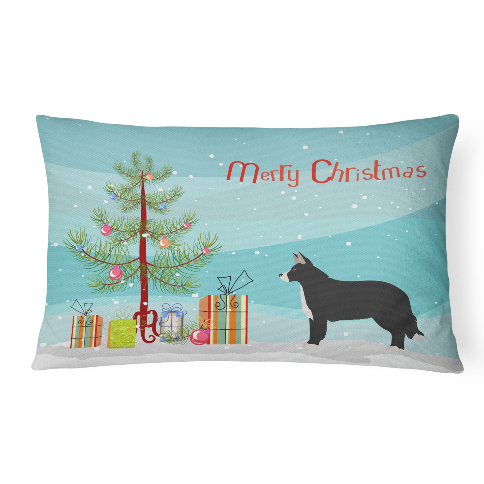 Shollie #1 Christmas Tree Canvas Fabric Decorative Pillow